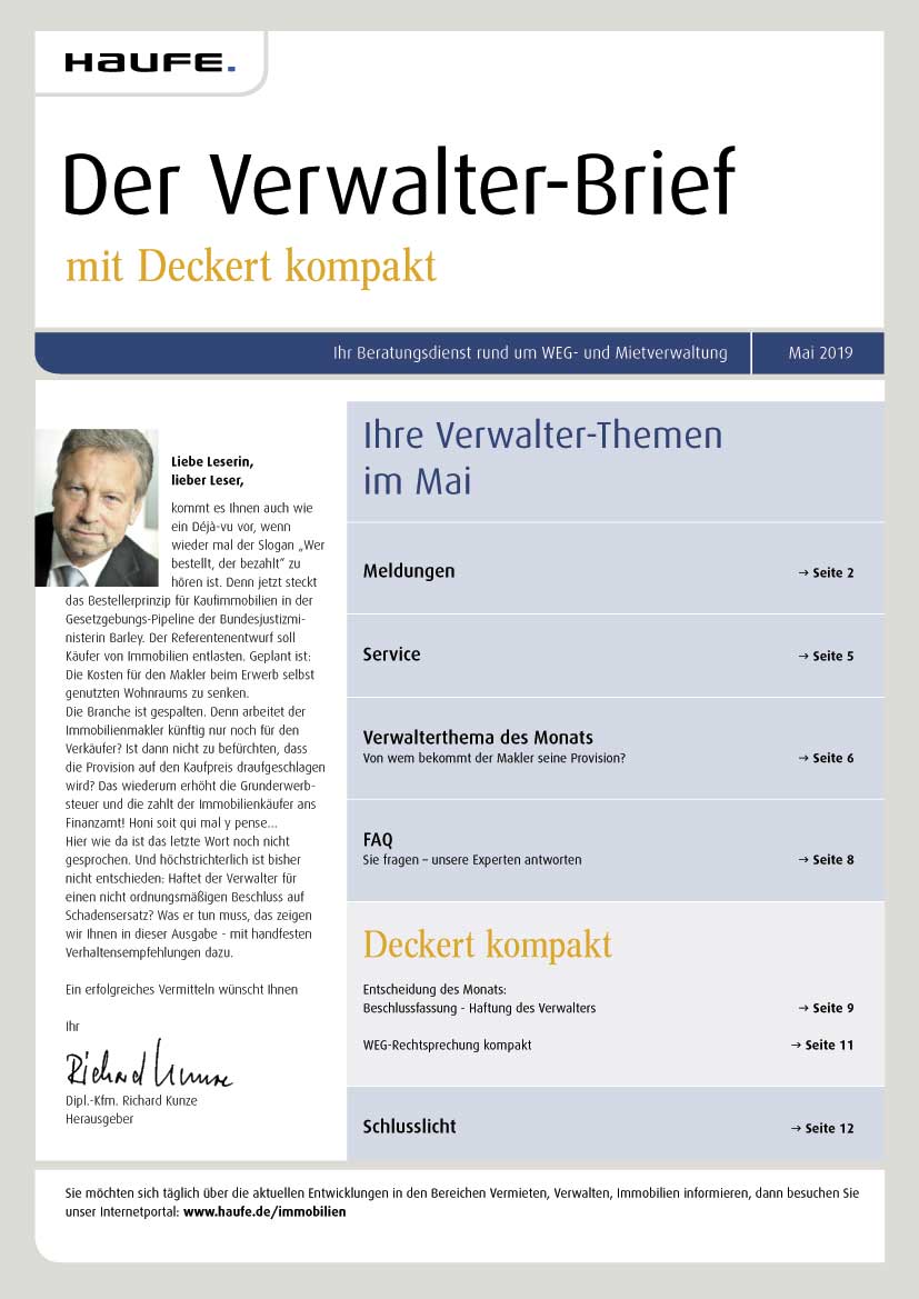 Verwalter Brief