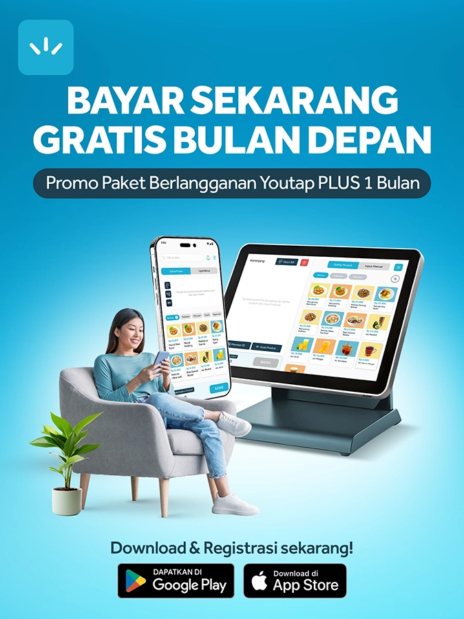 POP UP Banner Promo Beli 1 Dapat 1 Bulan