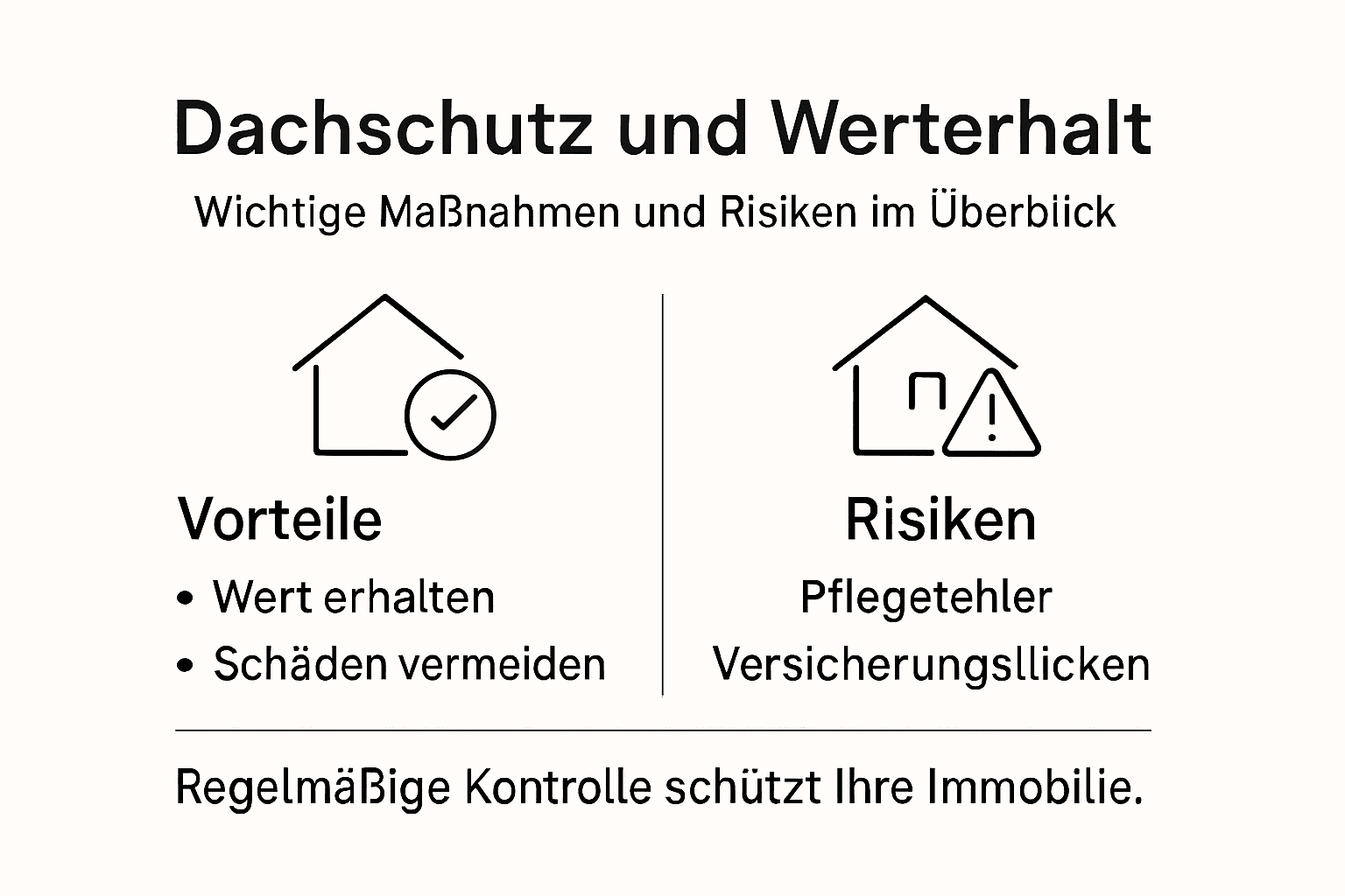 Übersicht: Chancen und Risiken beim Schutz des Dachs – Die wichtigsten Fakten im Überblick