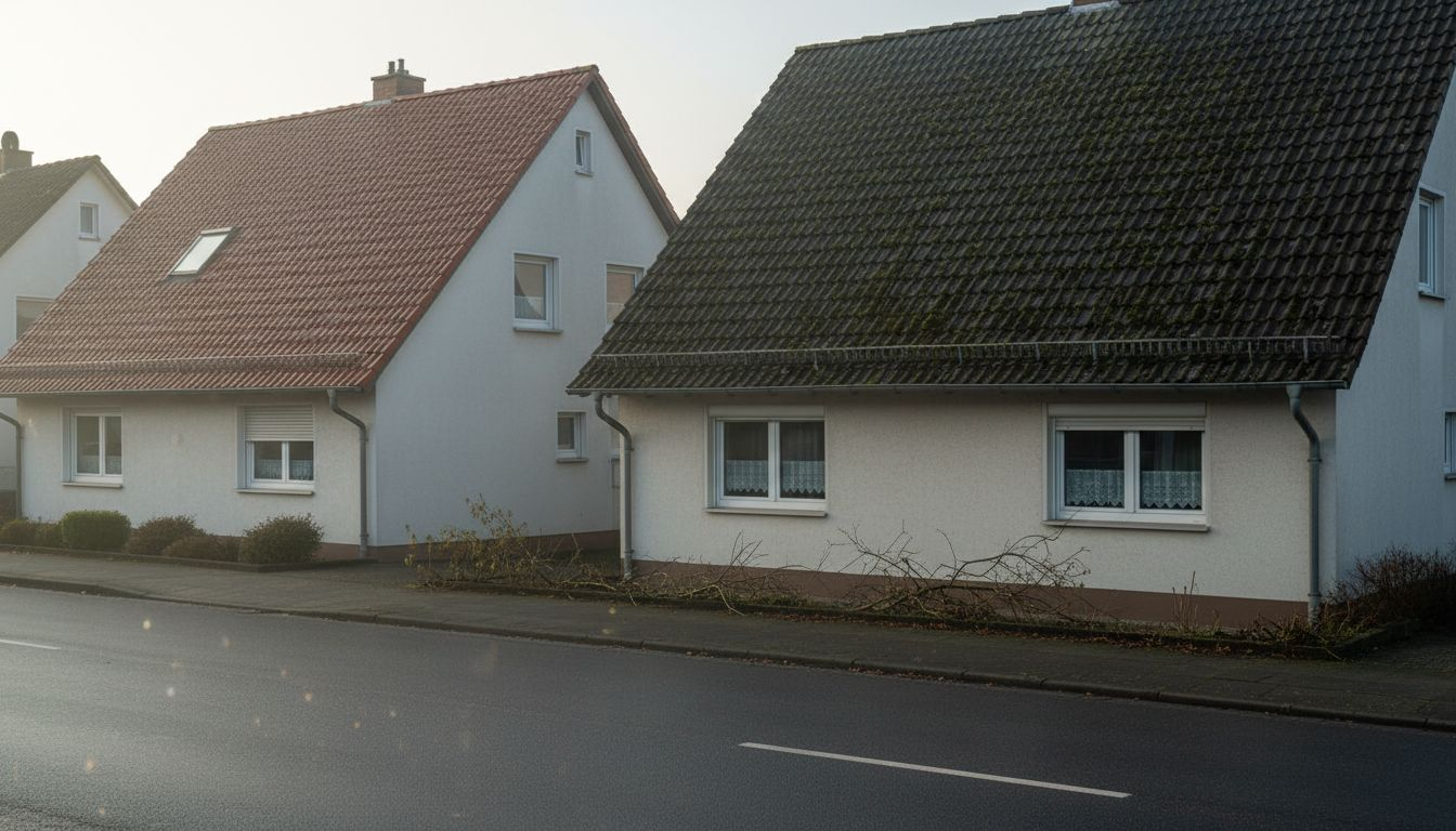 Wie unterscheidet sich ein Dach mit Moosschutz im Vergleich zu einem ohne? Ein Überblick über Vorteile und Unterschiede.