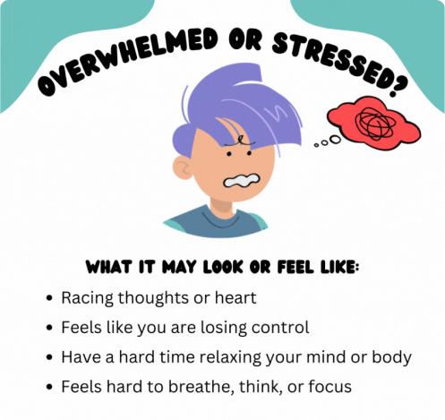 overwhelmed or stressed
