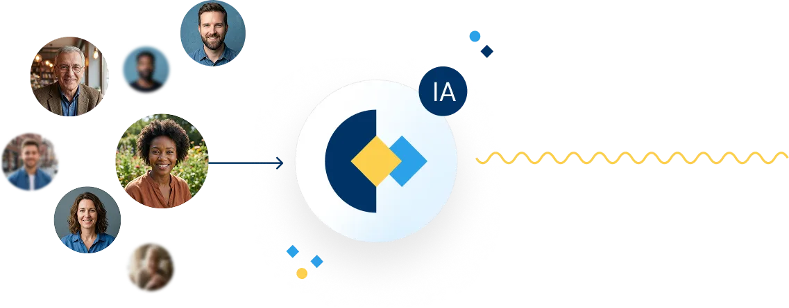 Les appels entrants sont triés et analysés grâce à l'IA.