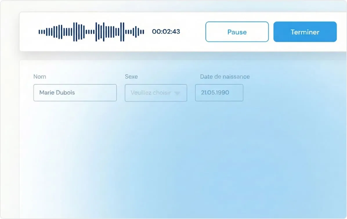 Aperçu de la fonctionnalité d'enregistrement audio simple.