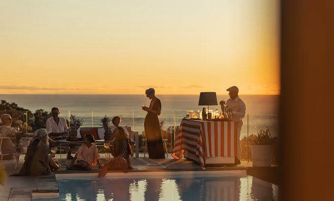 Guest happily served by Muse Villa team