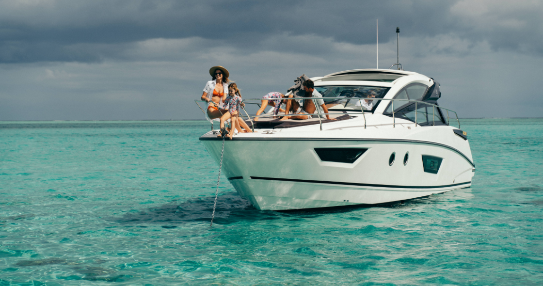 Family on a muse villas boat trip