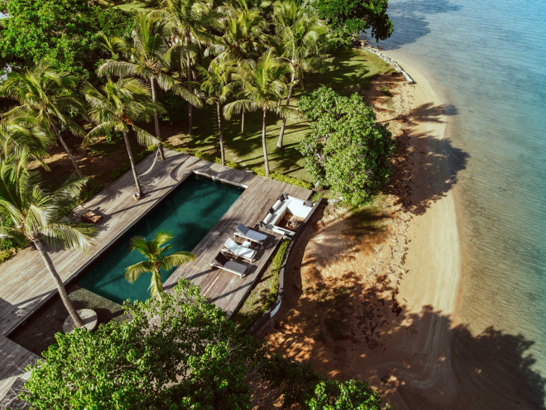 Private beachfront luxury pool at muse villas