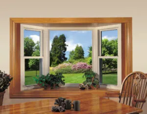 Beautiful bay windows overlooking stunning greenery