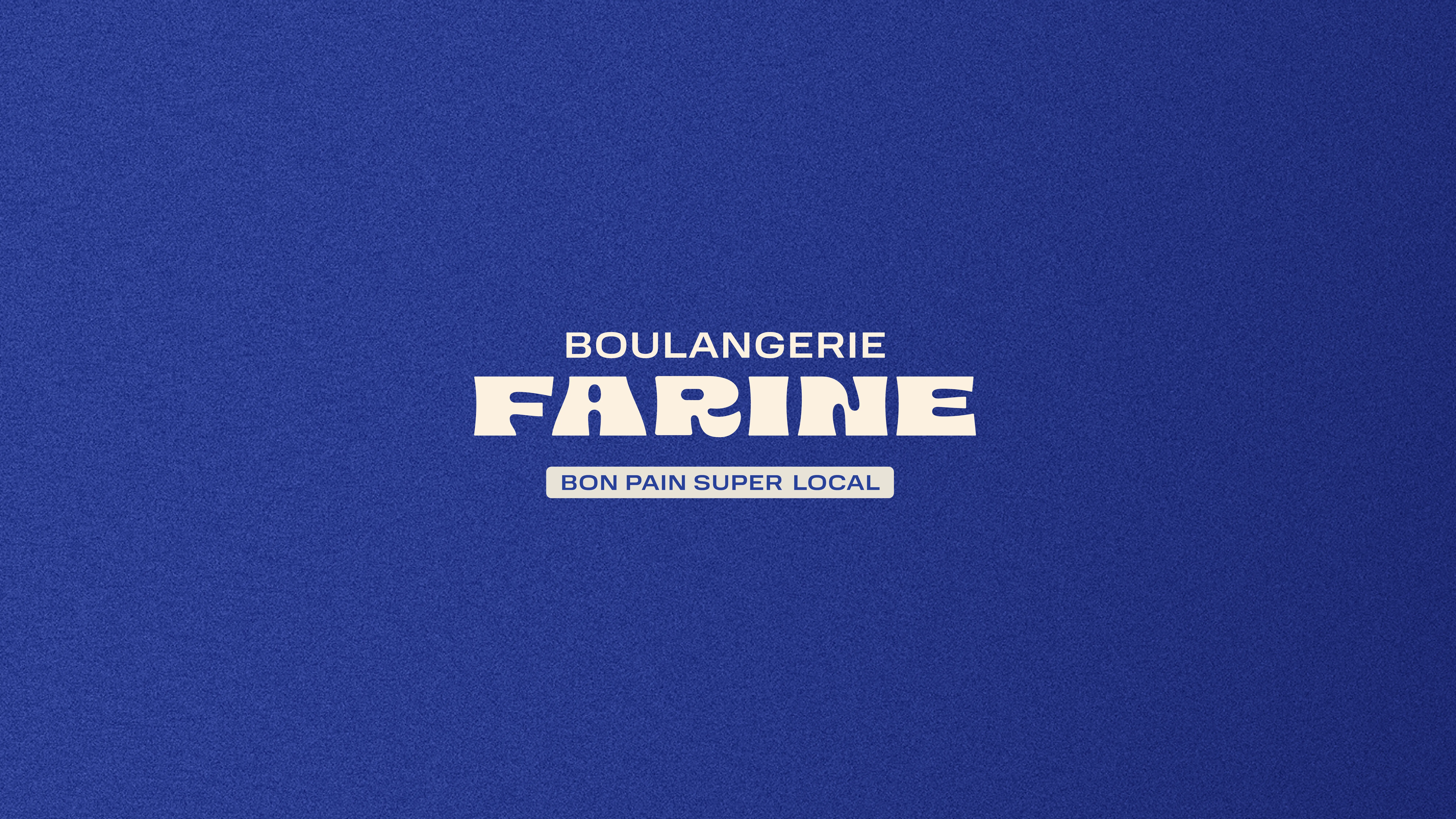 Logo de Boulangerie Farine sur fond bleu