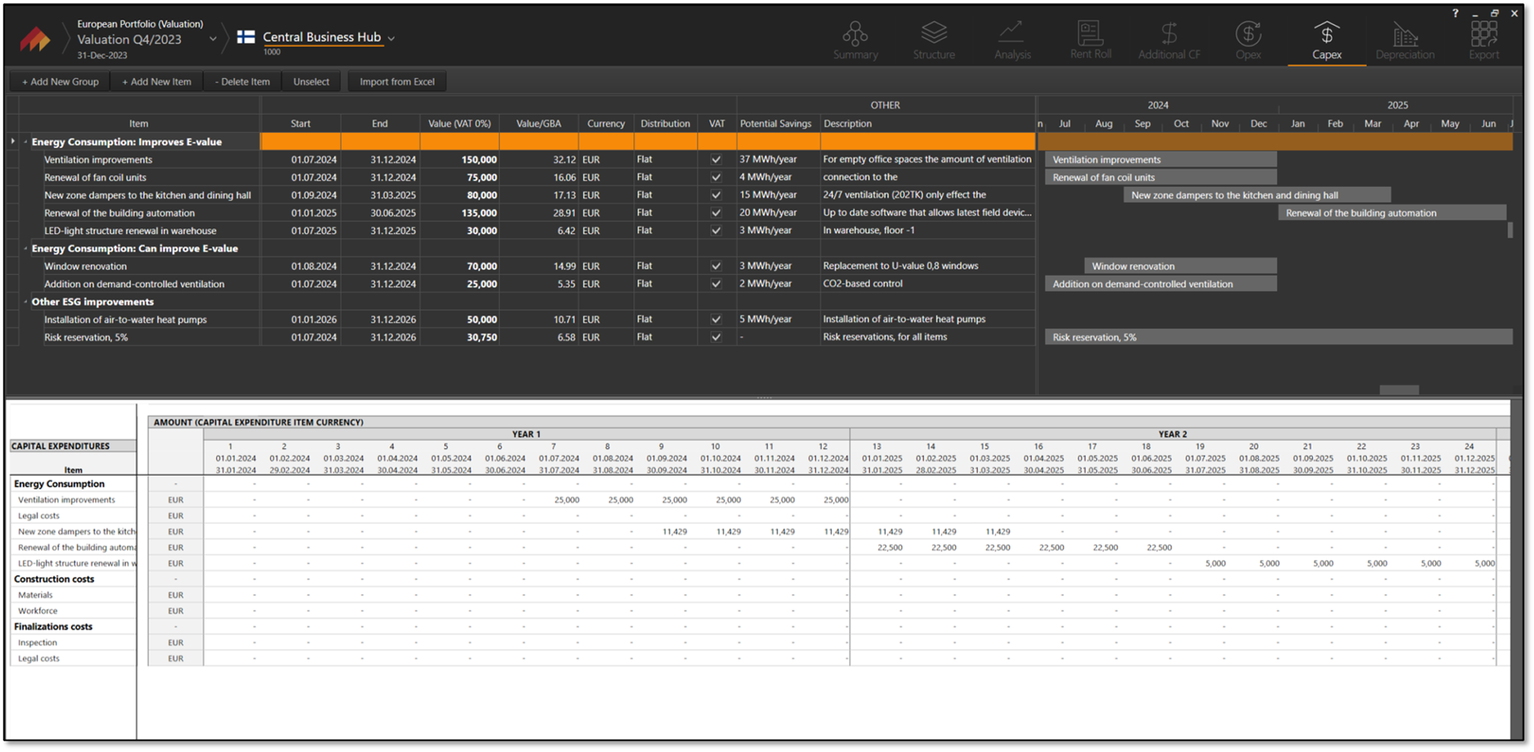 ESG module in ModelTree