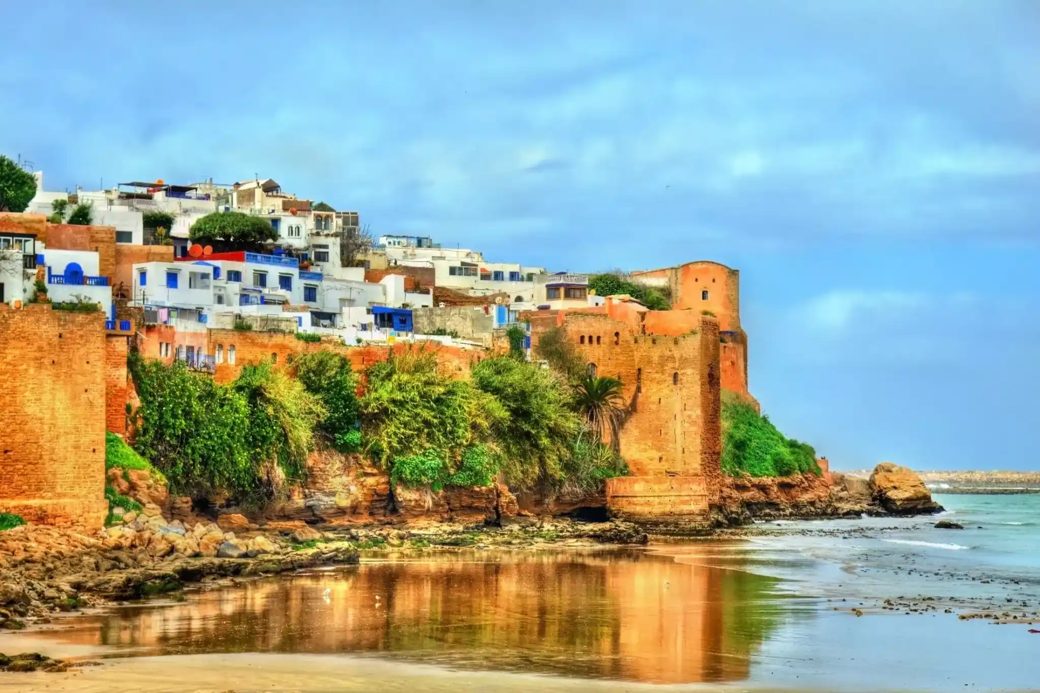 Join a guided cultural tour of Rabat and explore historical treasures such as the Kasbah of the Udayas, Hassan Tower, and the Royal Palace. Learn about Morocco’s royal heritage and rich history. Return to the hotel for sunset views by the sea or relax with a traditional hammam experience.