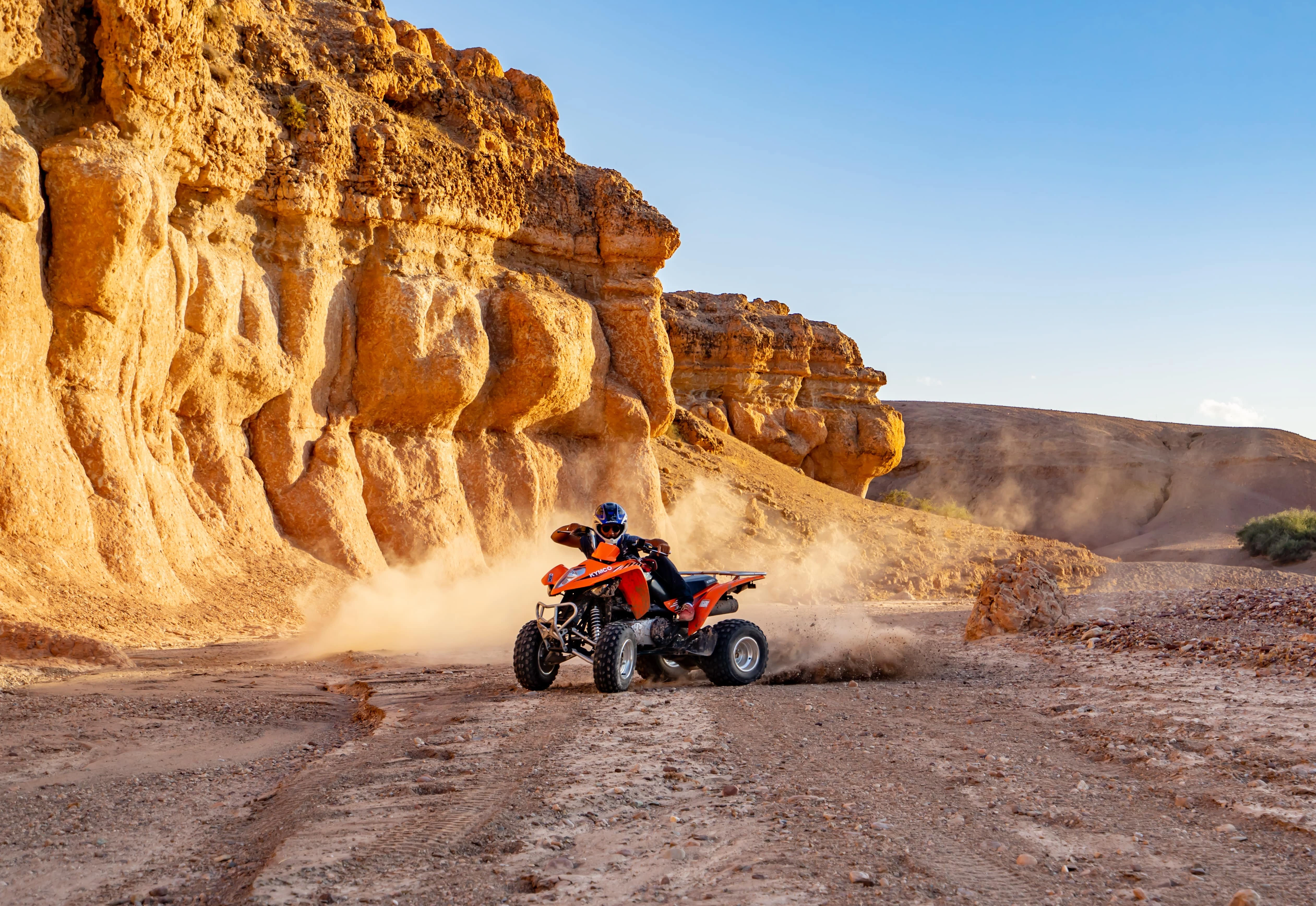 Take a scenic full-day 4x4 adventure through the High Atlas Mountains. Visit Berber villages, share mint tea with locals, and enjoy sweeping views of valleys and rugged peaks. Return to Marrakech by evening, enriched by authentic encounters and breathtaking natural landscapes.