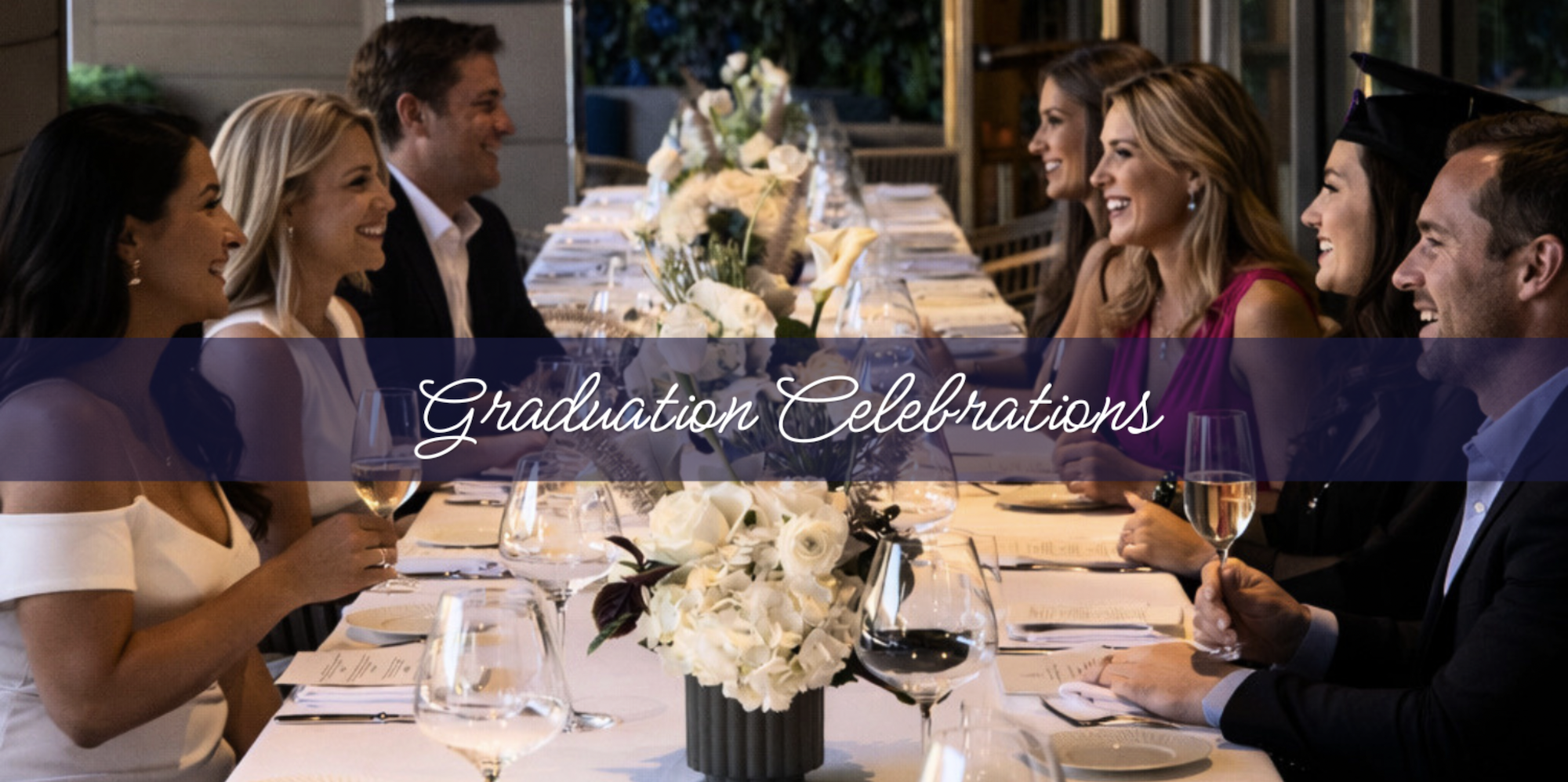 Guests at Marea Beverly Hills dining for graduation.