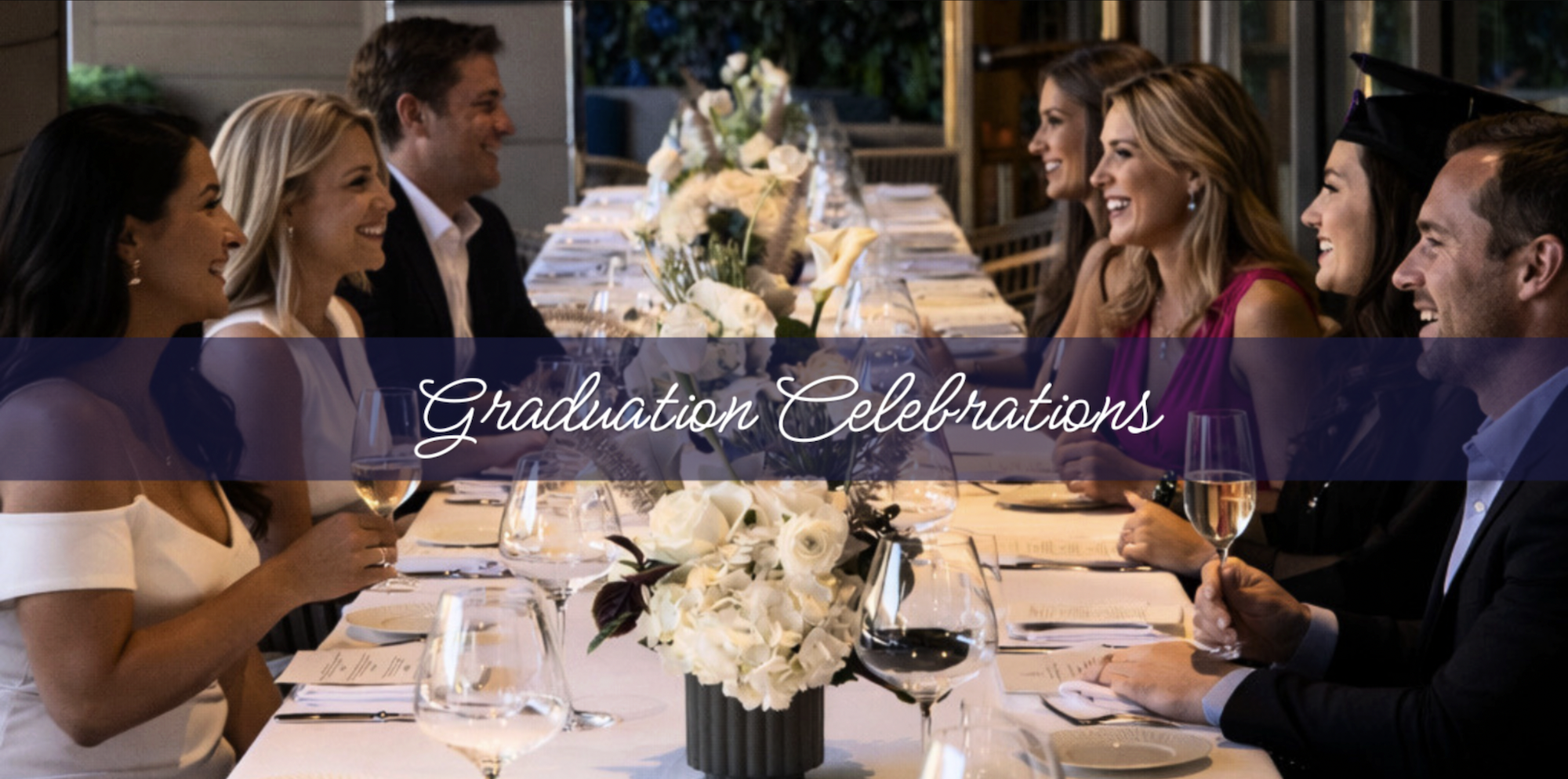 Guests at Marea Beverly Hills dining for graduation.