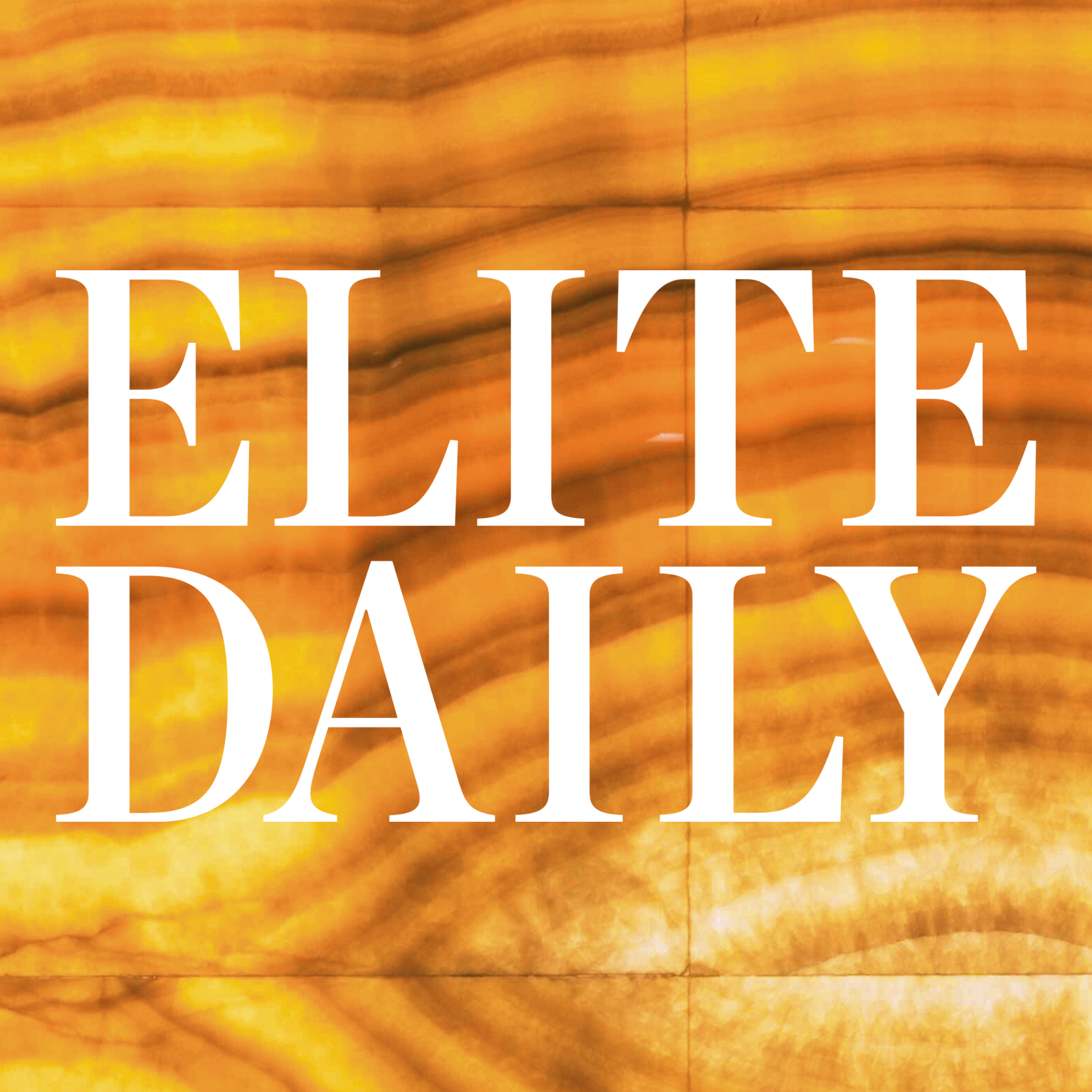 Elite daily logo on Marea onyx