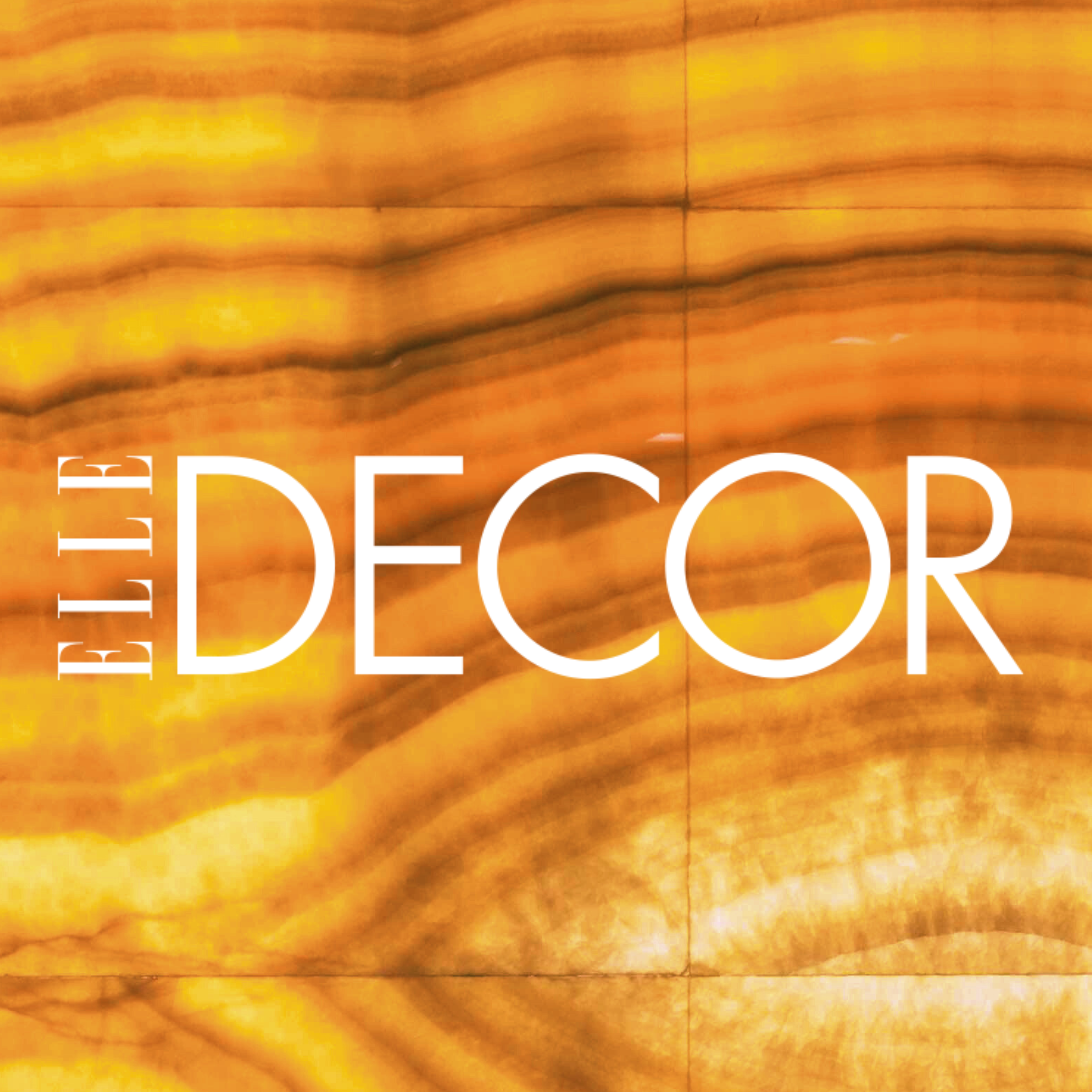 Elle Decor logo on Marea onyx