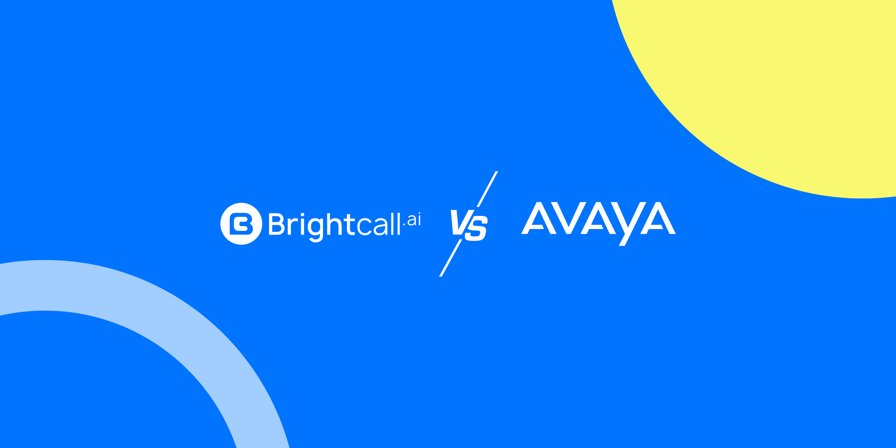 Brightcall.ai vs Avaya