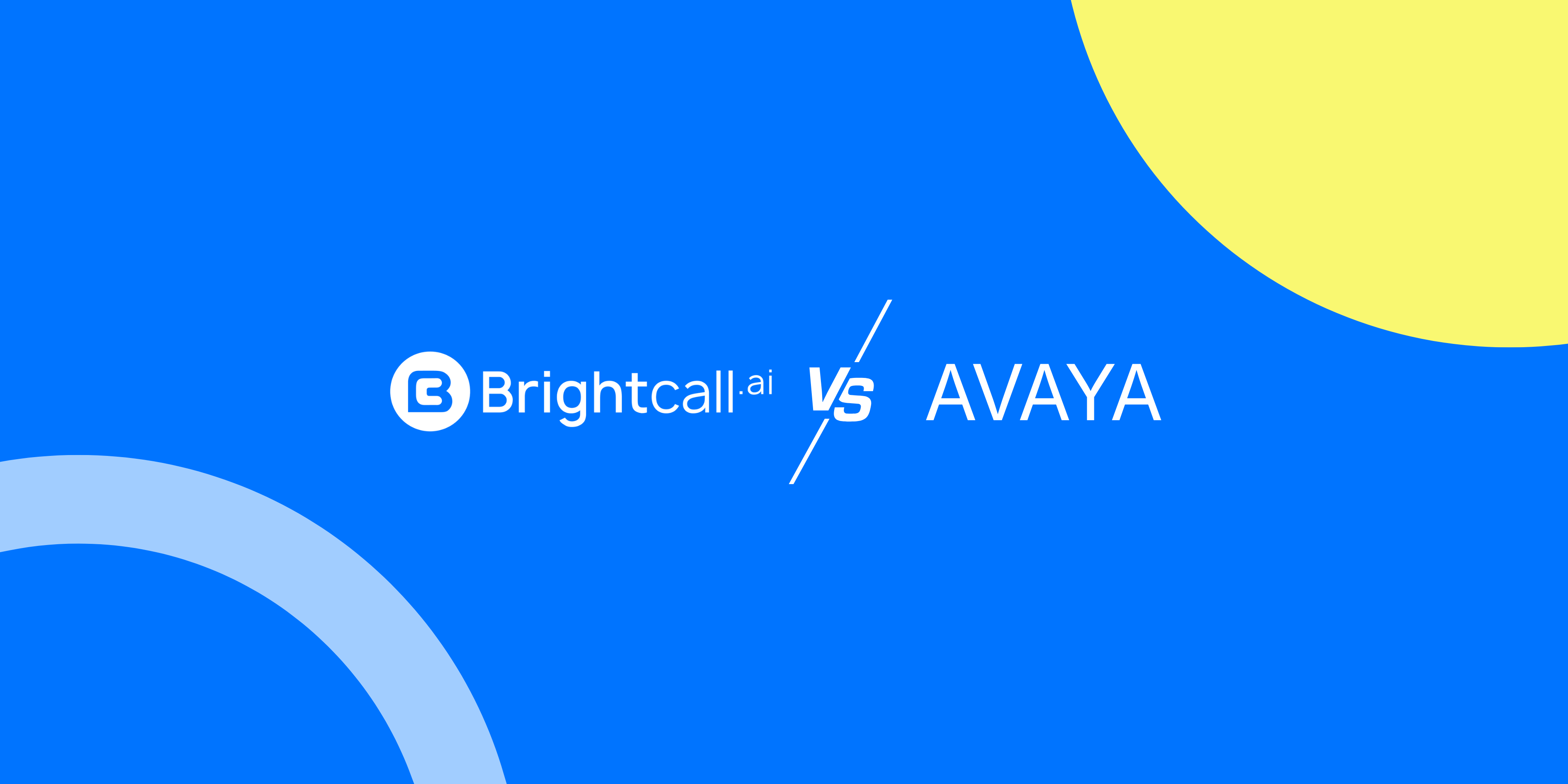 Brightcall.ai vs Avaya