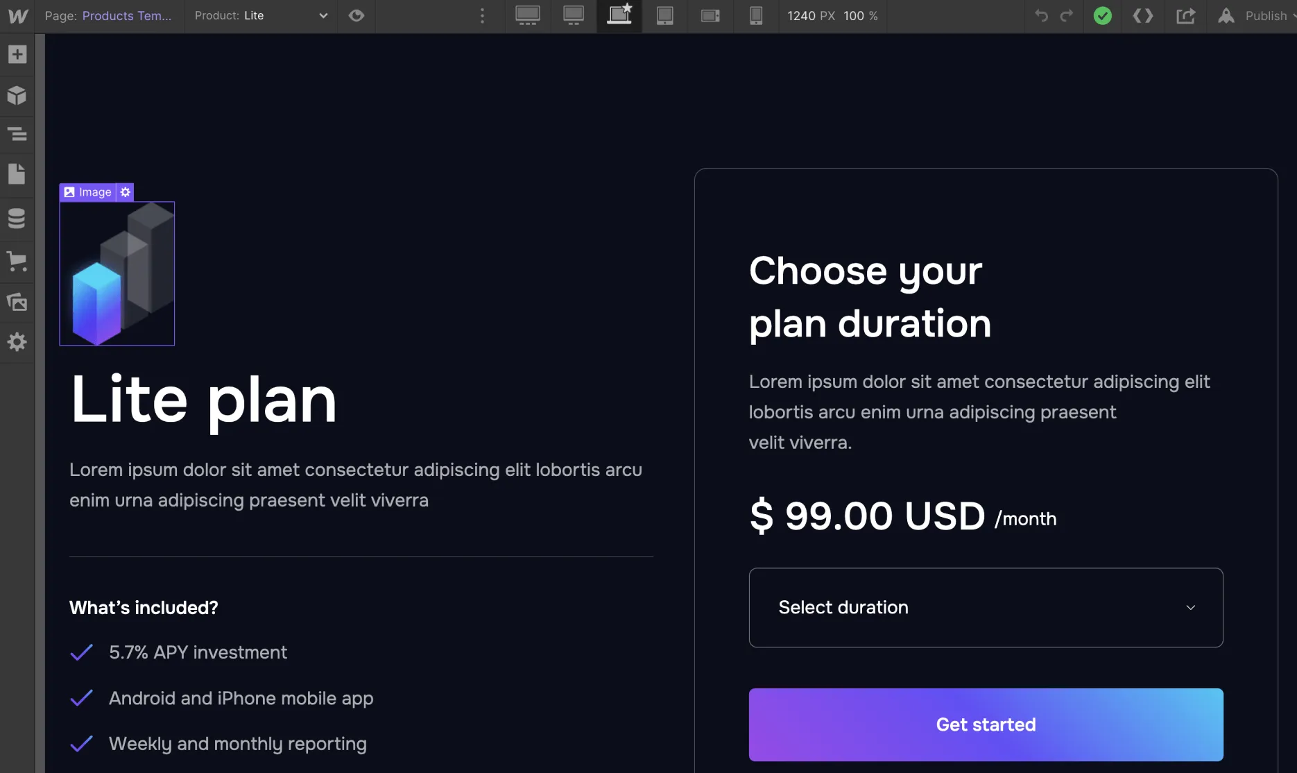 eCommerce Page - Cryptocurrency X Webflow Template