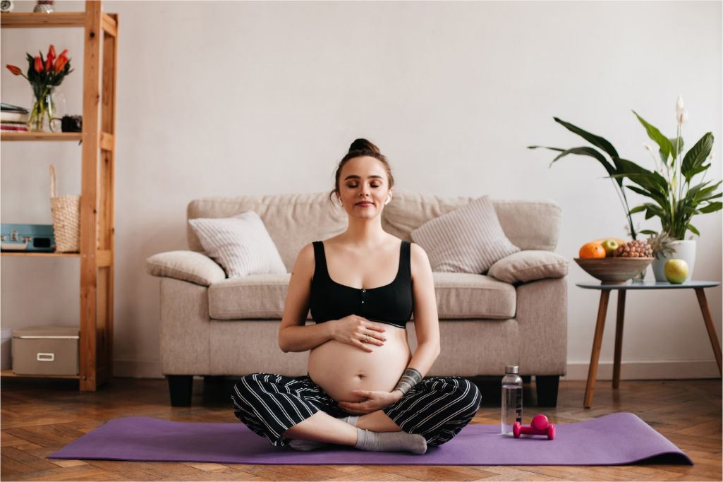 Prenatal yoga workout