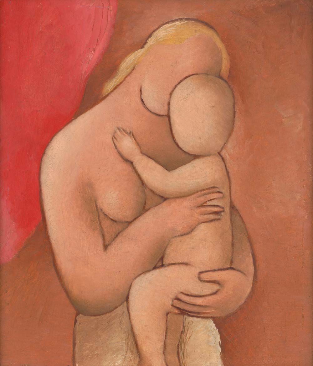 Painting of mother and infant