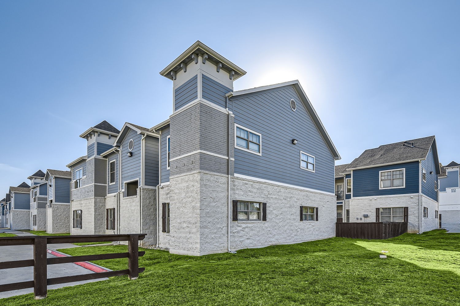 Exterior of outside of apartments