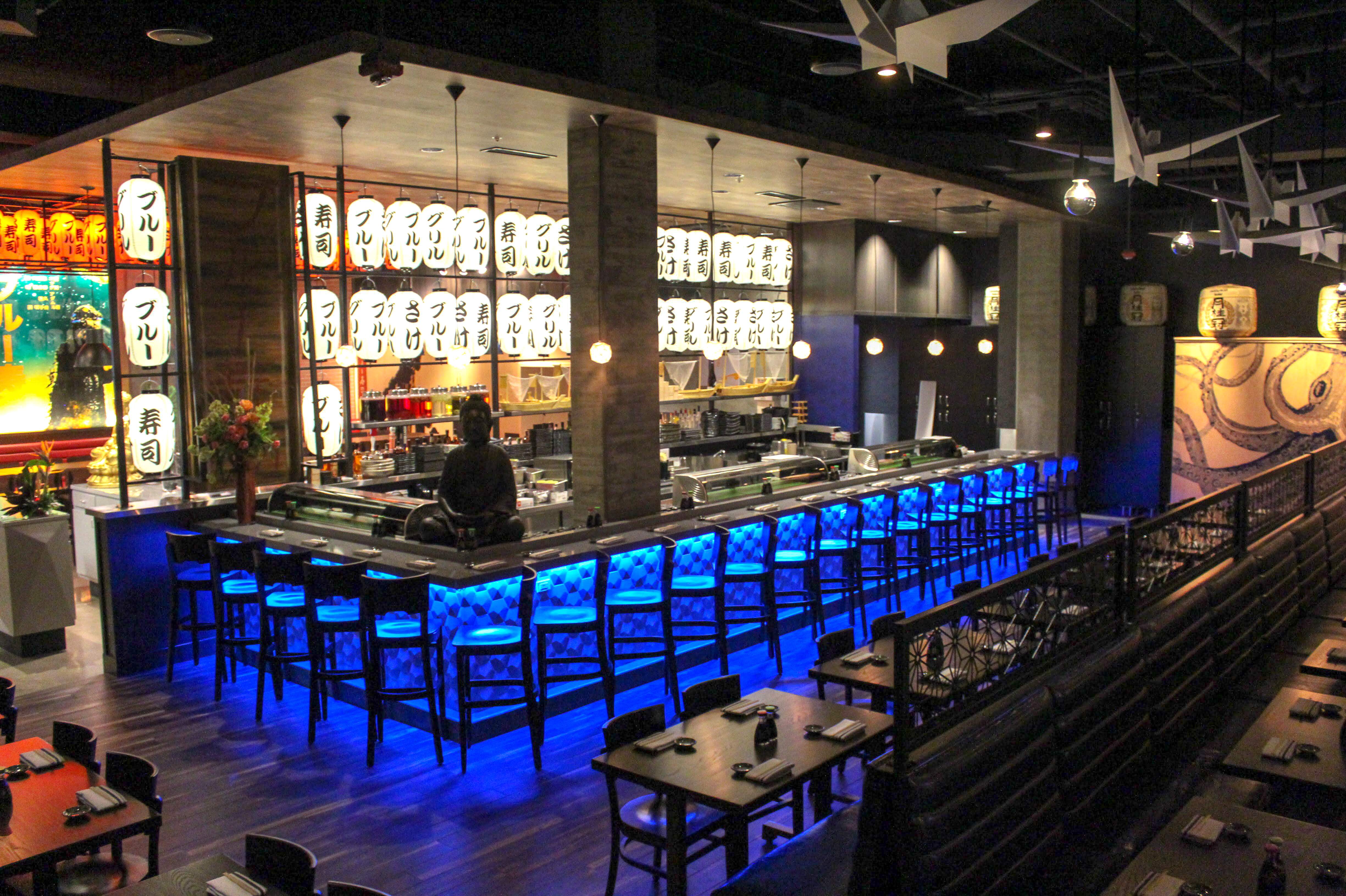 Located at Indianapolis, Indiana inside of the Ironworks Hotel is the Blue Sushi Sake Grill experience. 