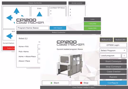 Reeco EasyPack case packing controls