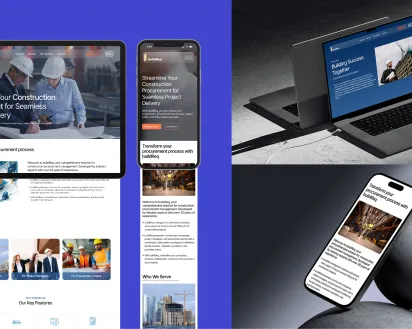 buildreq: construction management company ui/ux design and wordpress development
