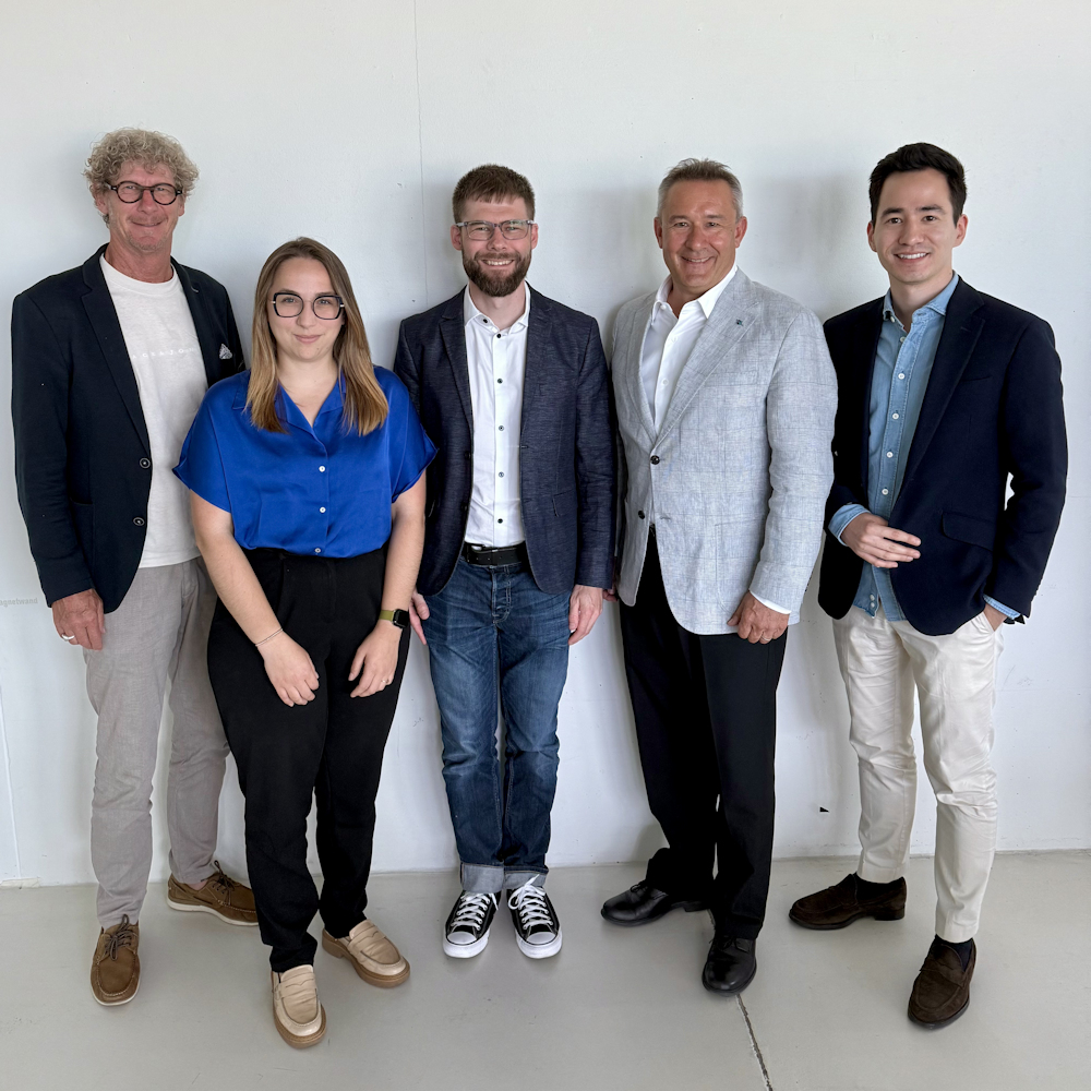 Die Aargauer Vertreter in der Interparlamentarischen Kommission der Fachhochschule Nordwestschweiz (IPK FHNW): Jürg Baur (Mitte), Annetta Schuppisser (GLP), Alain Burger (SP), Martin Bossert (EDU), Yannick Berner (FDP).
