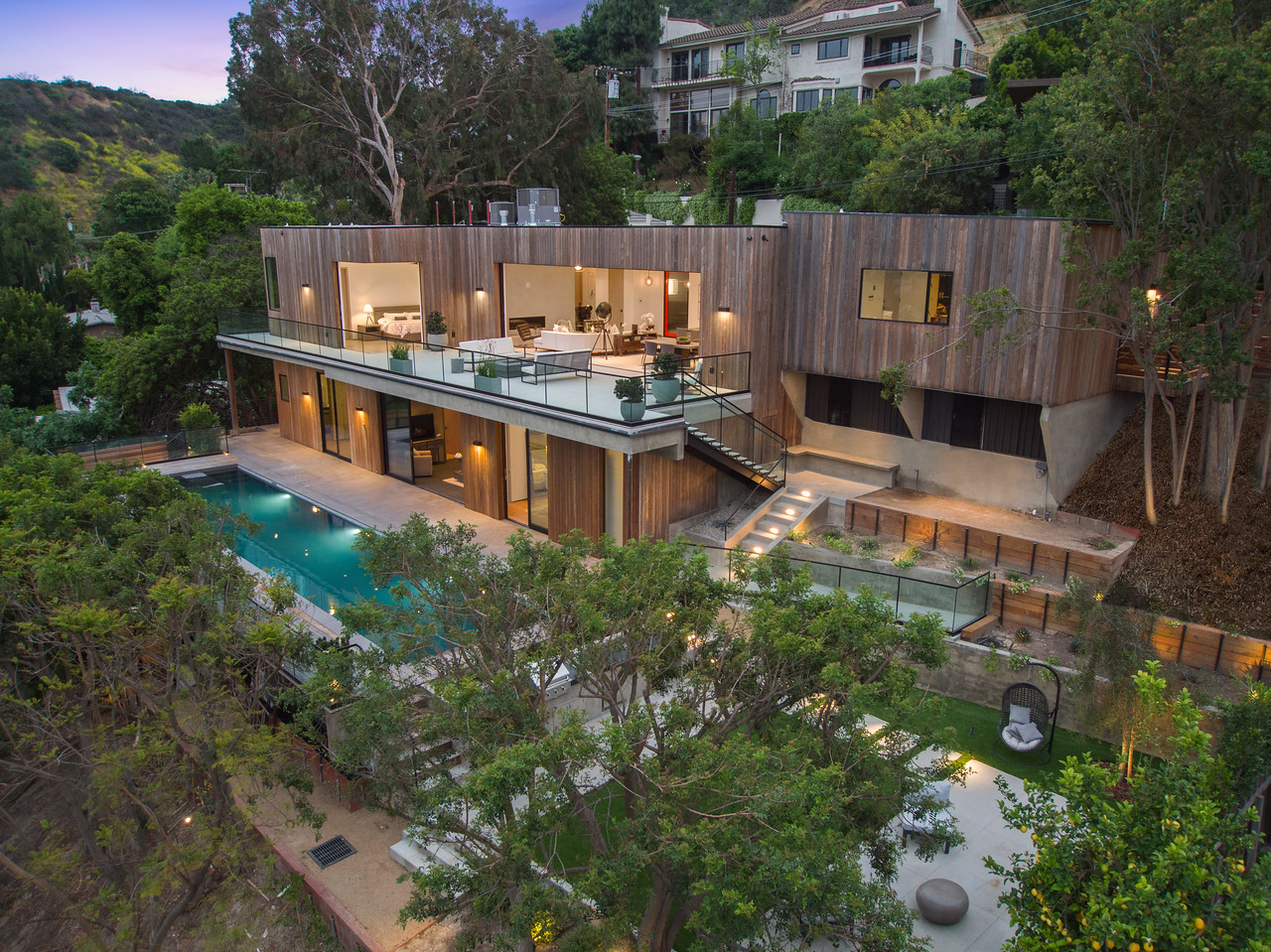 Hillside construction site, Los Angeles