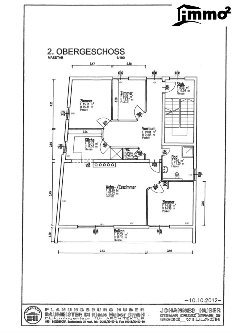 4 - Zimmer Familienwohnung mit Balkon in Villach - Völkendorf Bestlage!