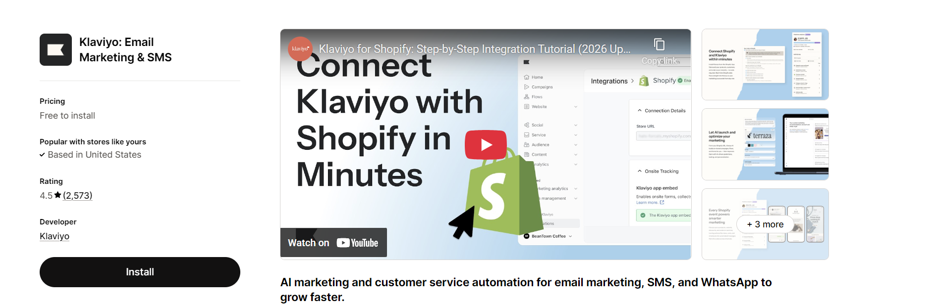 Klaviyo is one of the most popular email marketing apps for Shopify