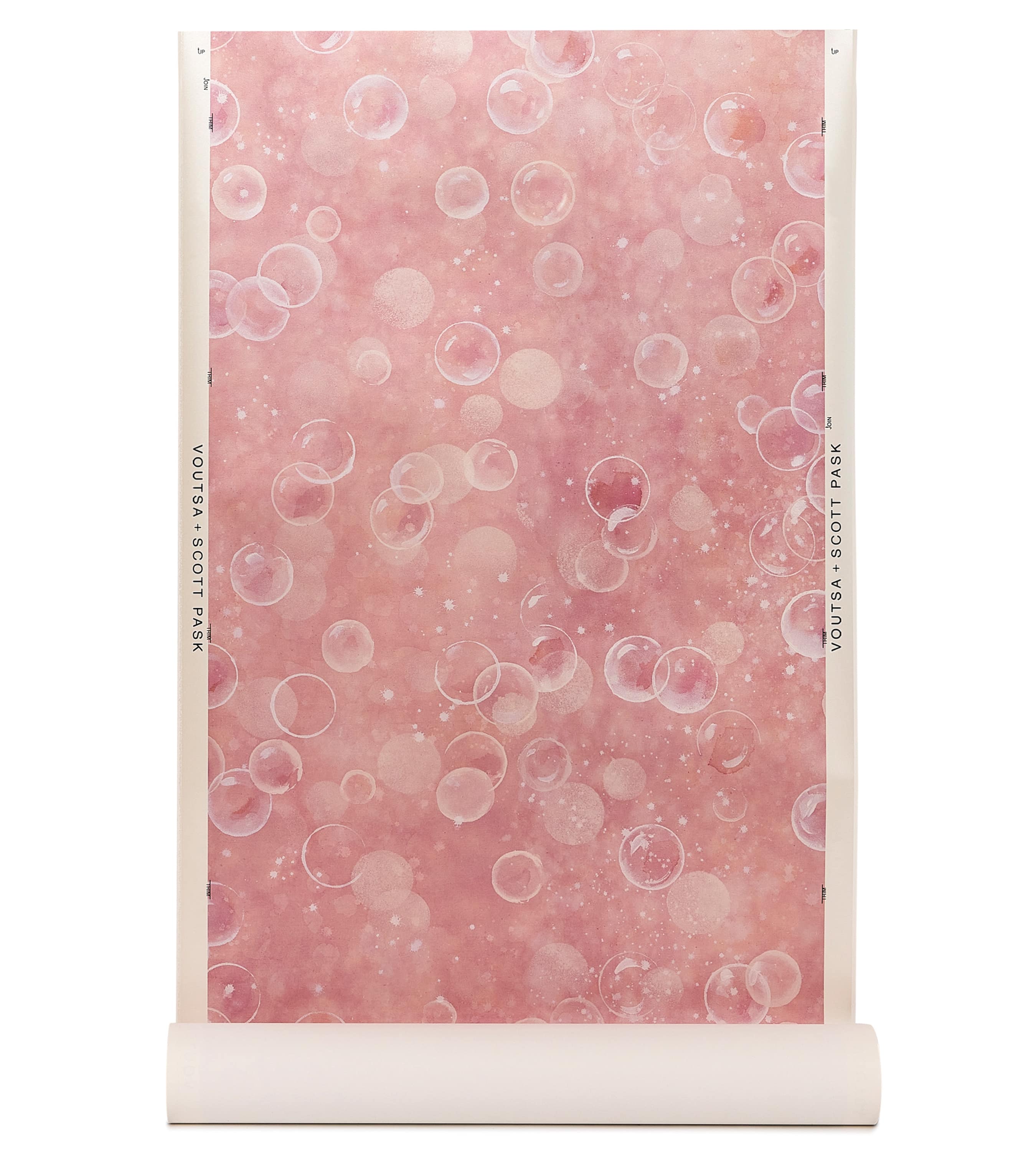 Fizz Wallpaper in Rosé (x Scott Pask) Roll