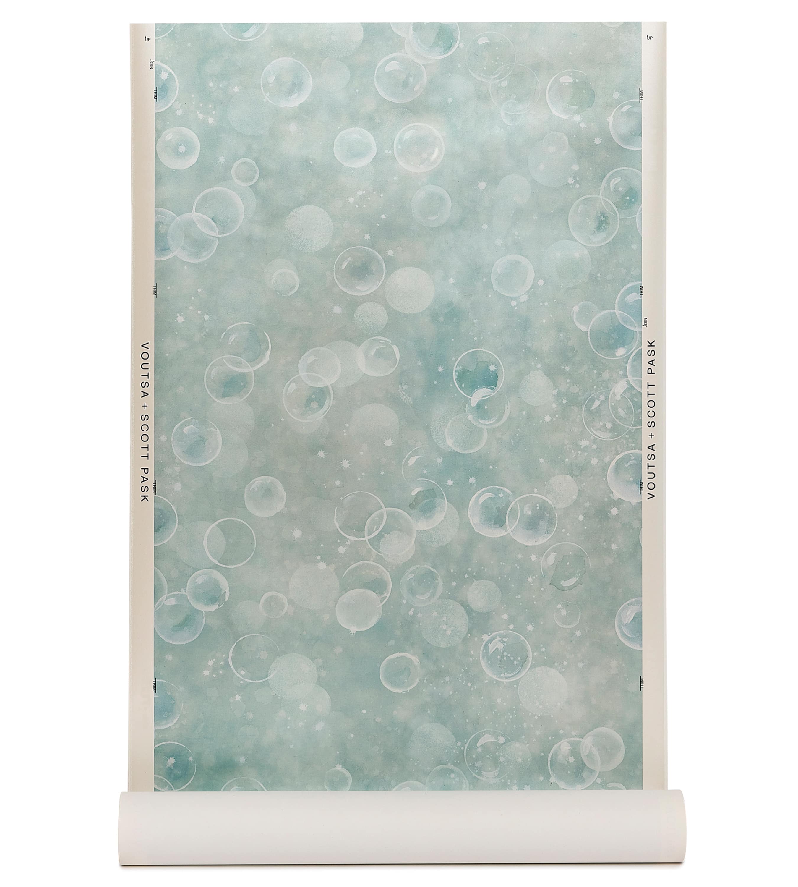 Fizz Wallpaper in Verdigris (x Scott Pask) Roll