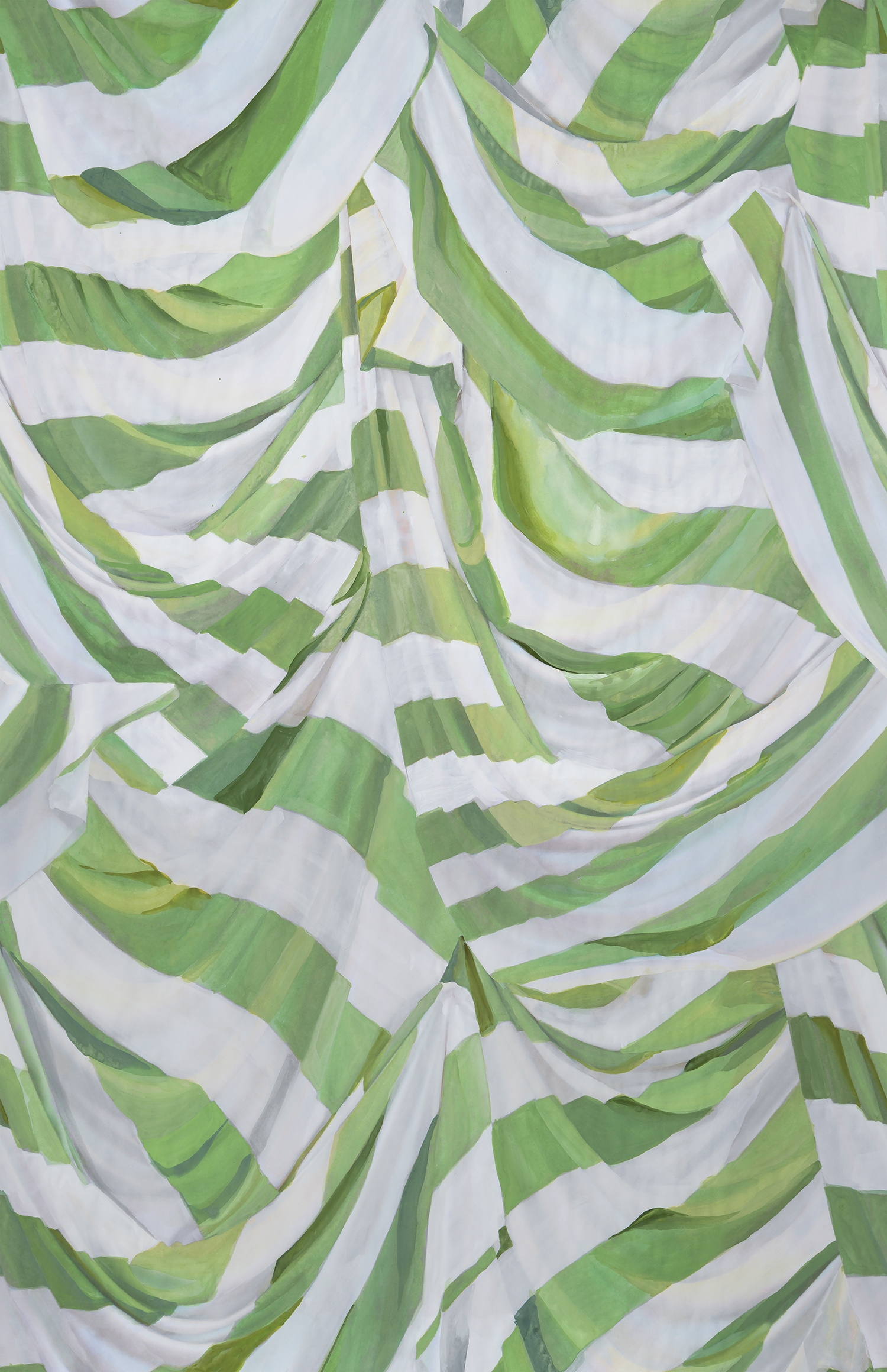 Judy Stripe Green and White