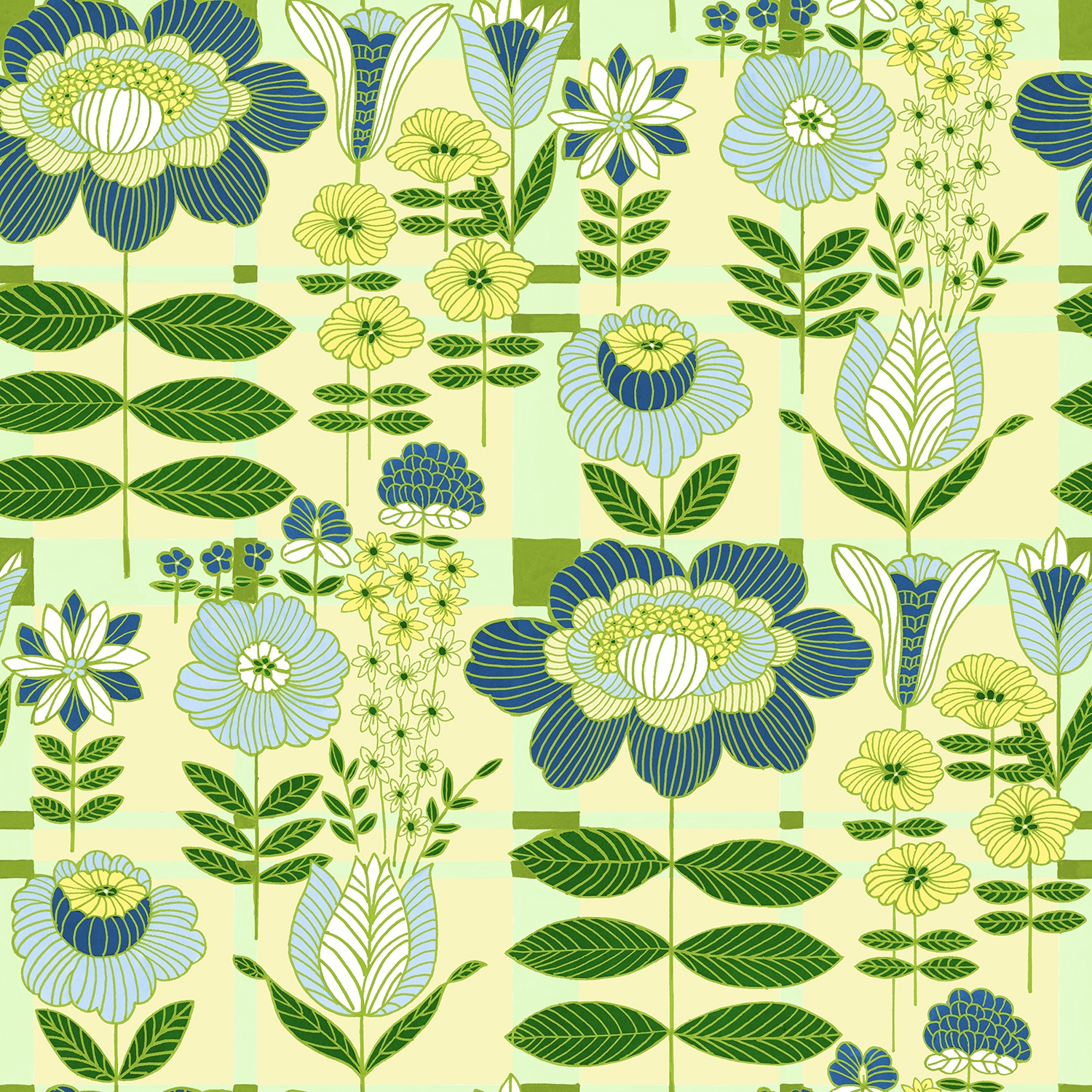 Plaid Blooms Fantasy