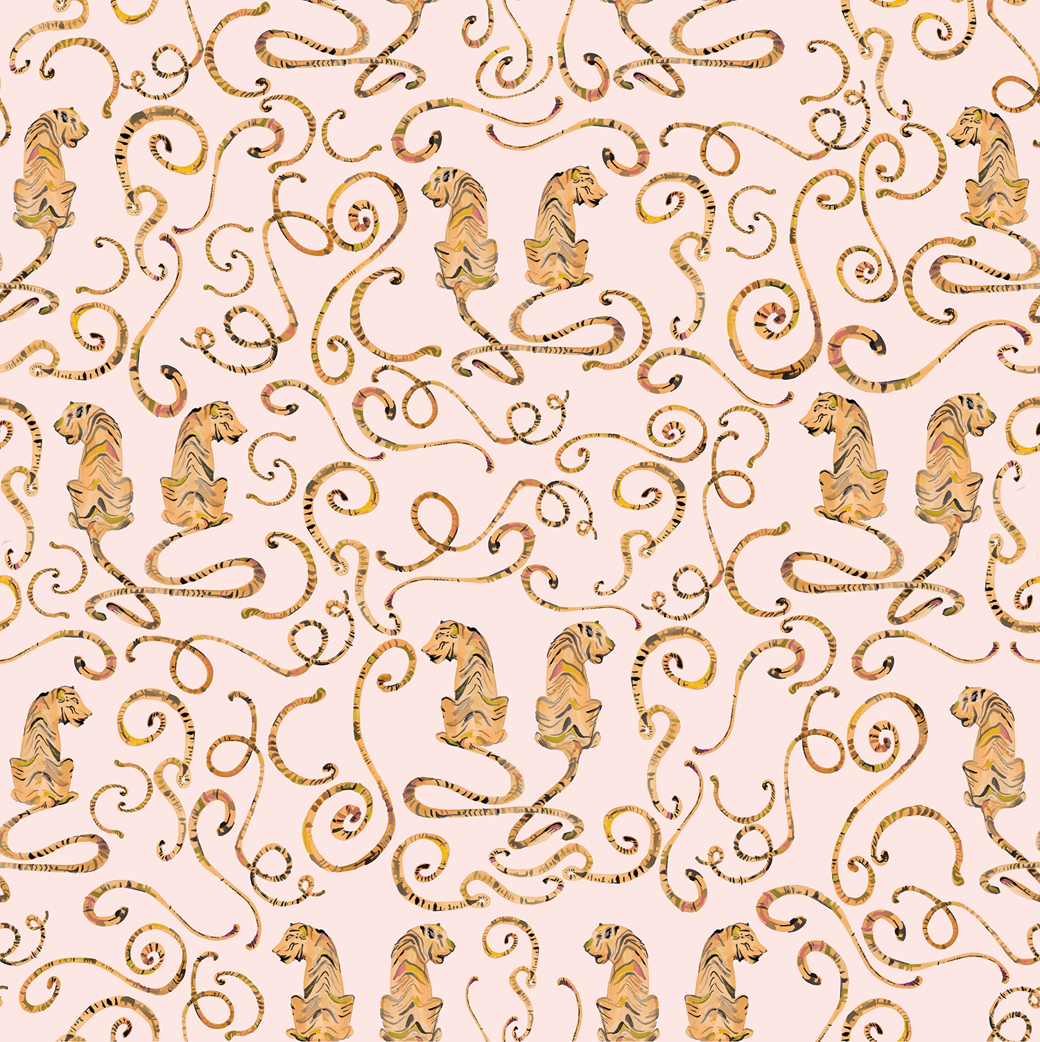 Tigers and Tails Pink