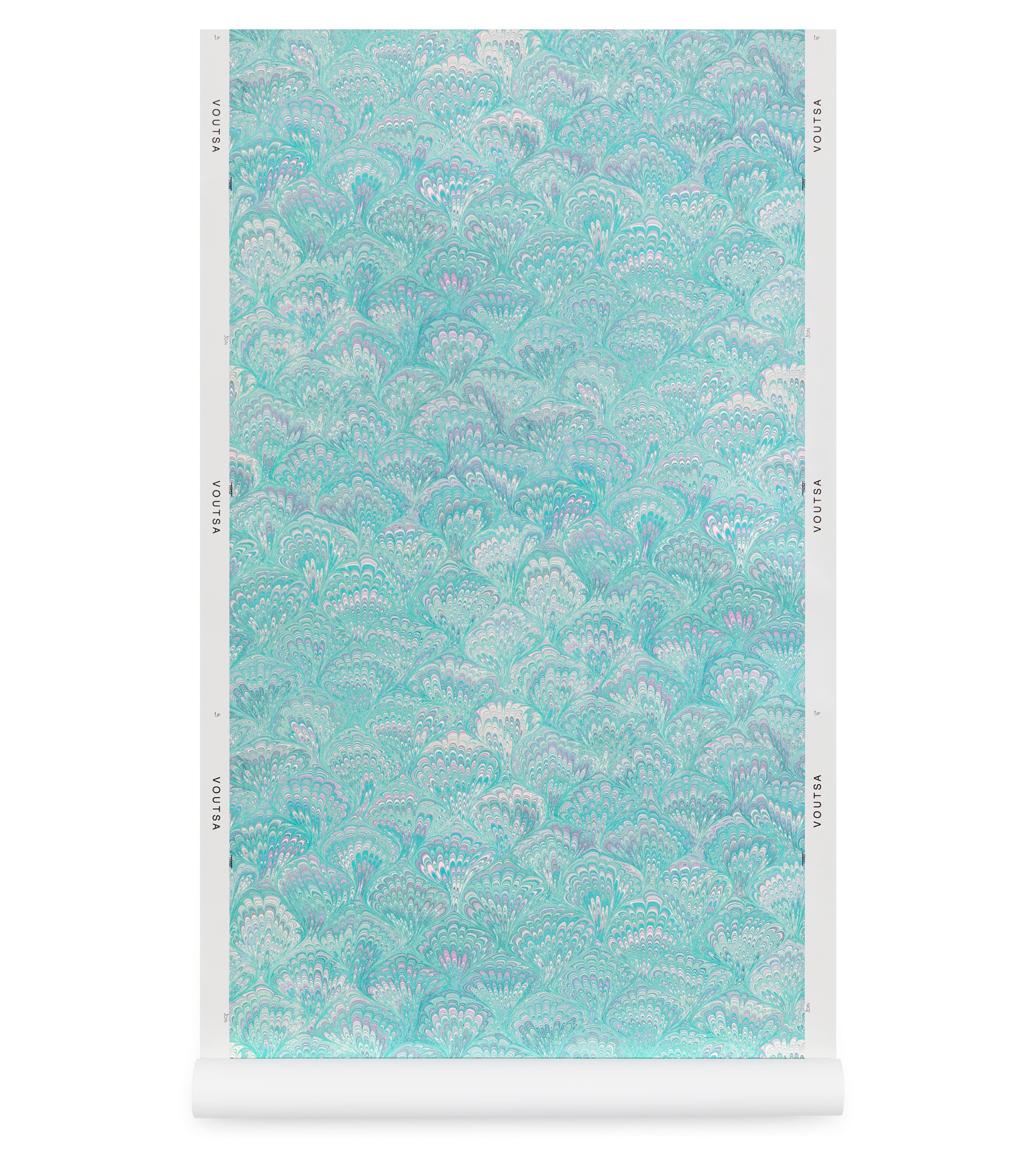 Pride Marble Nonbinary Turquoise Wallpaper Roll