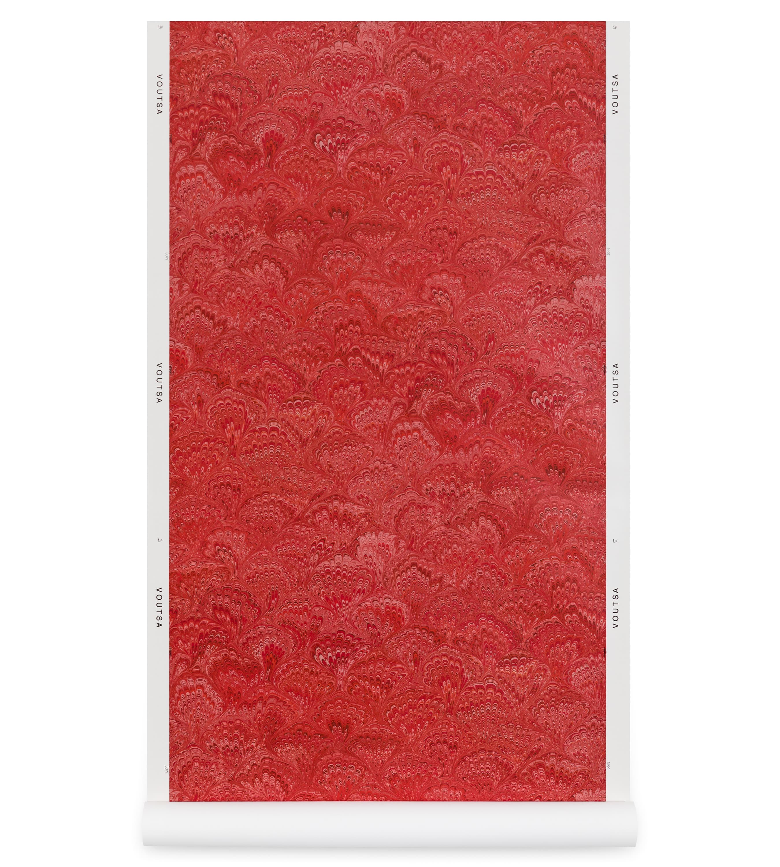 Pride Marble Flaming Red Wallpaper Roll