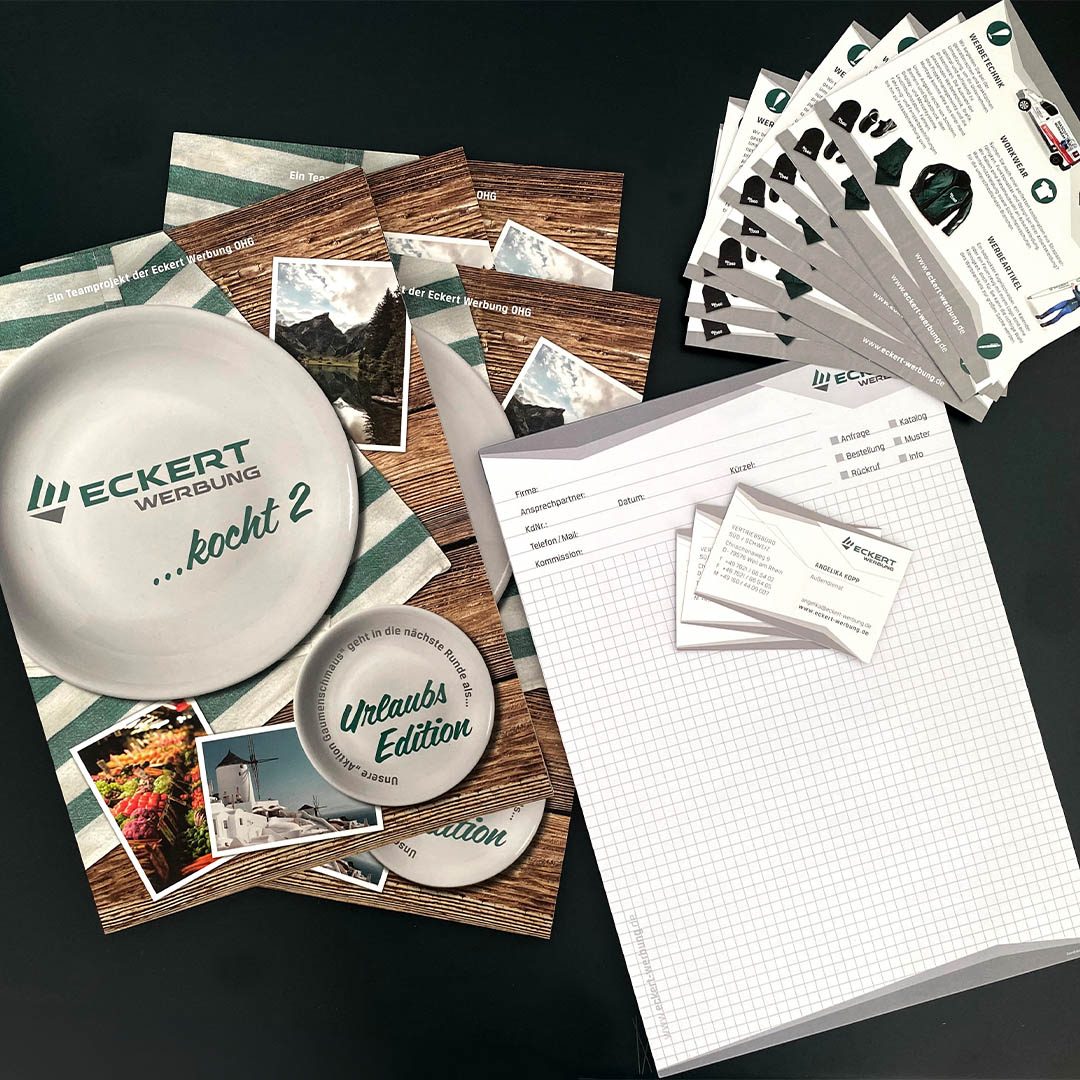 Werbeartikel, Block, Karten, Flyer