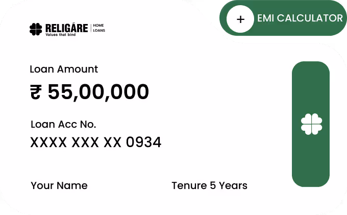 Religare emi calculator card
