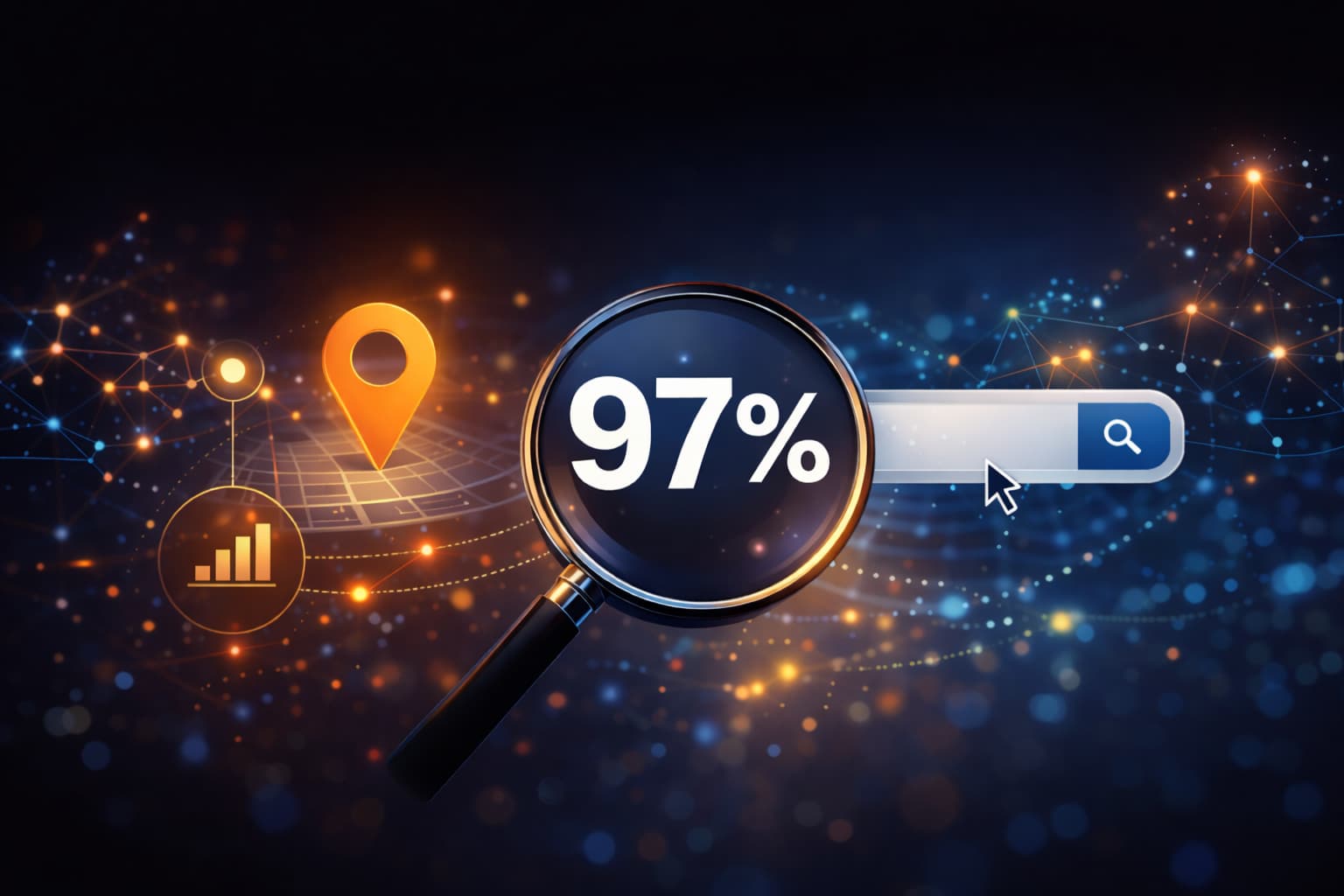 The majority of users use the web to find businesses