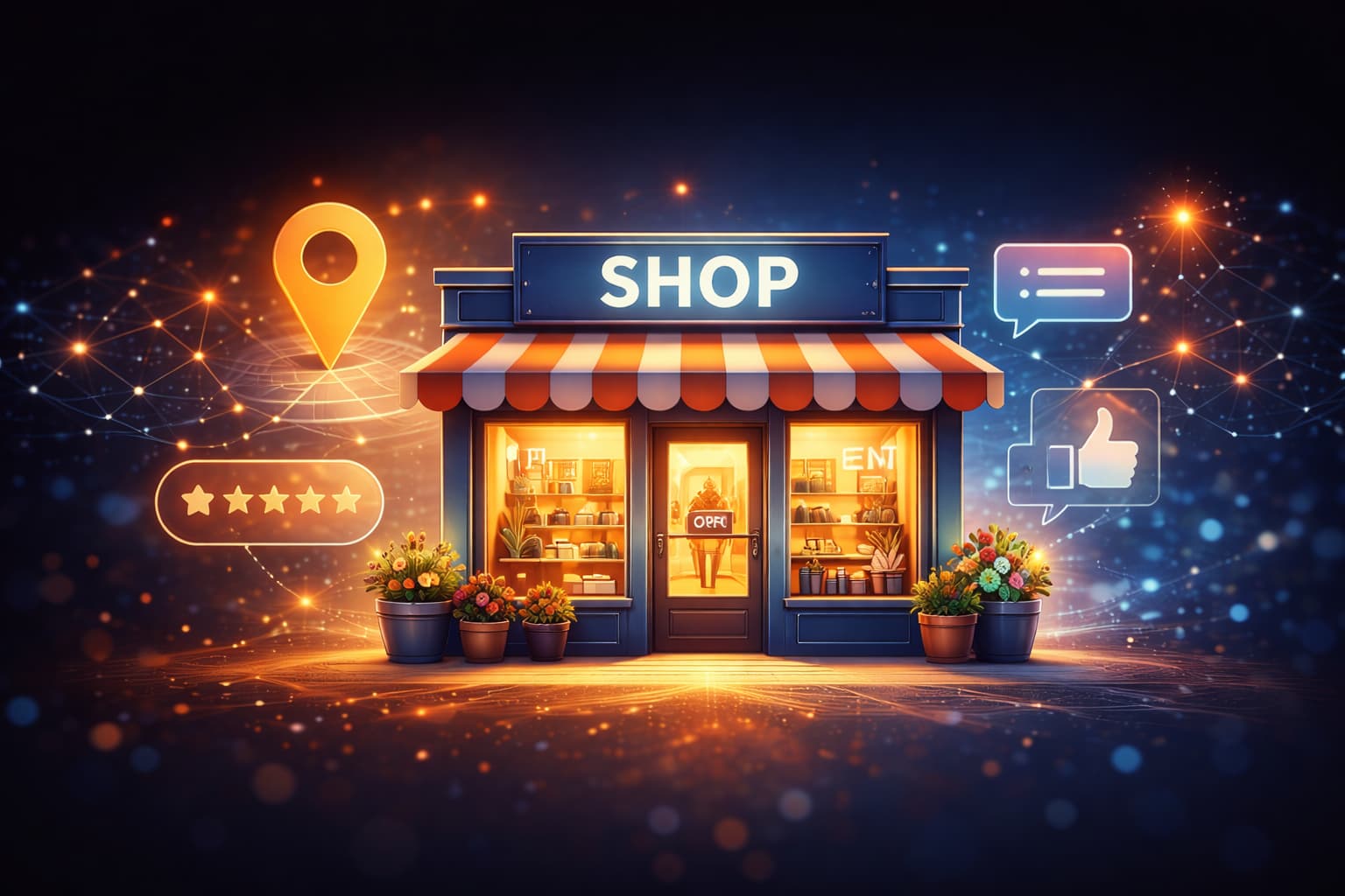 A storefront of a small business