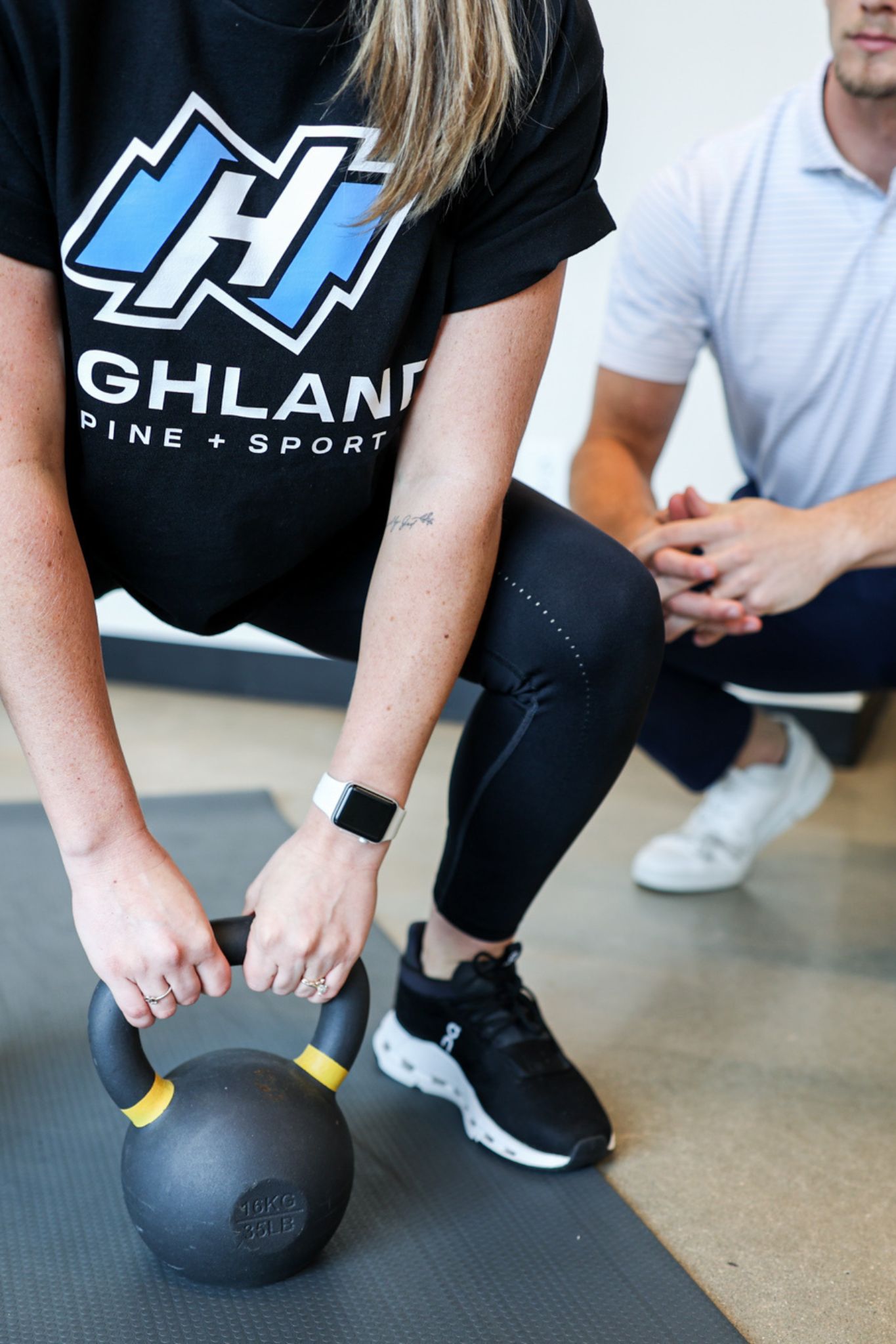 woman participating in sports rehabilitation