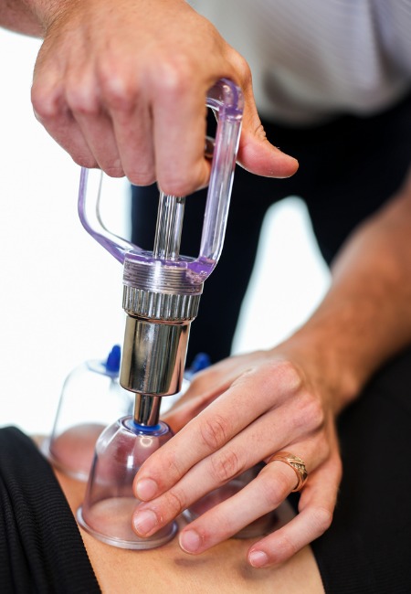 Chiropractor making an adjustment