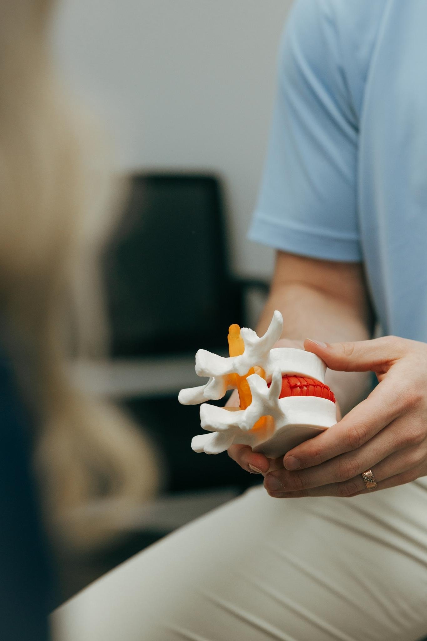 Chiropractor doing an adjustment on a patient's foot