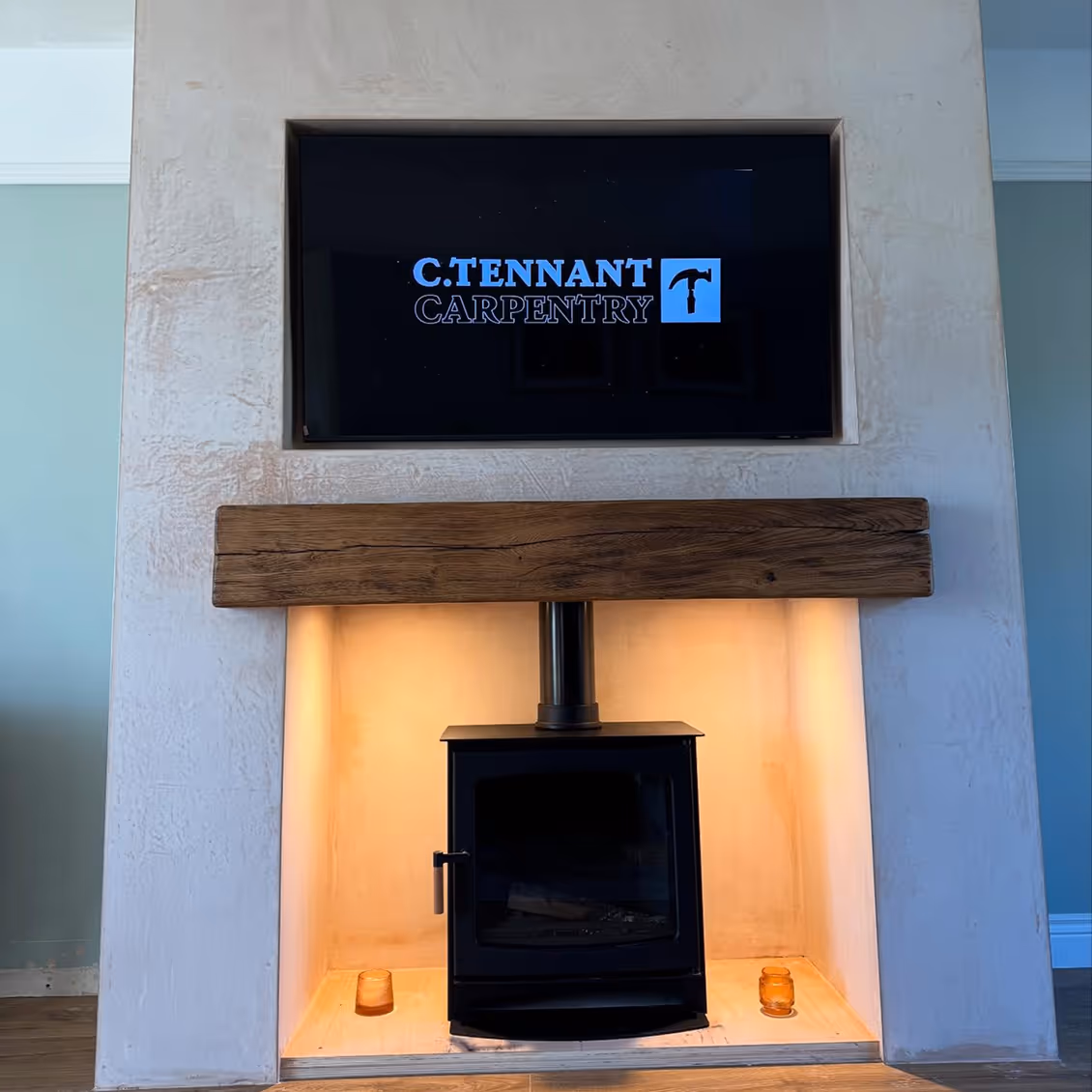 Chimney breast - before decoration