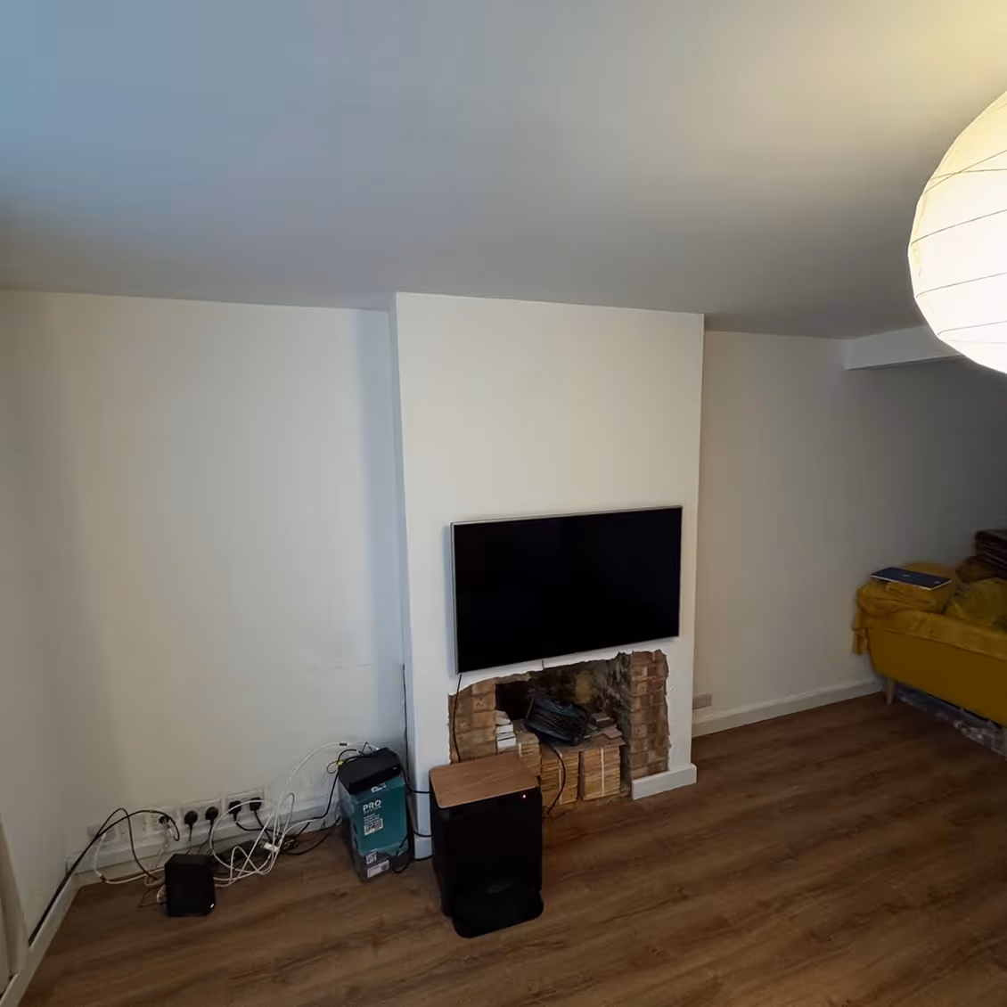 Space before units being installed.