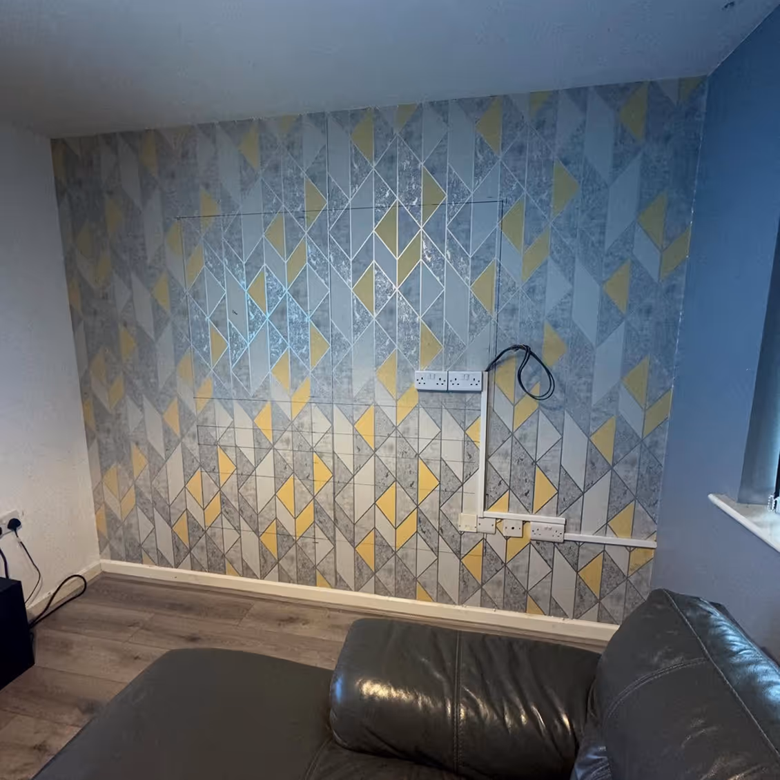 Space where media wall is to be fitted