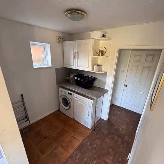 Before shot of utility space